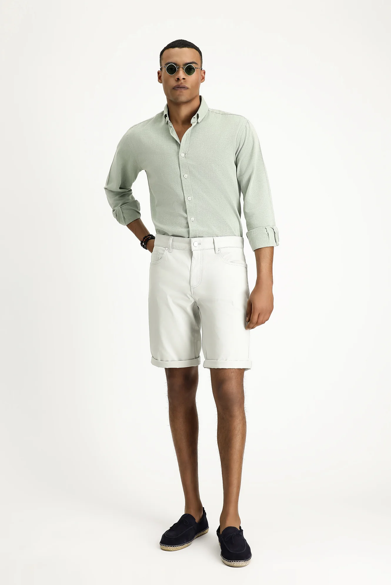 Taş Relaxed Fit Rahat Kesim Pamuklu Bermuda Şort
