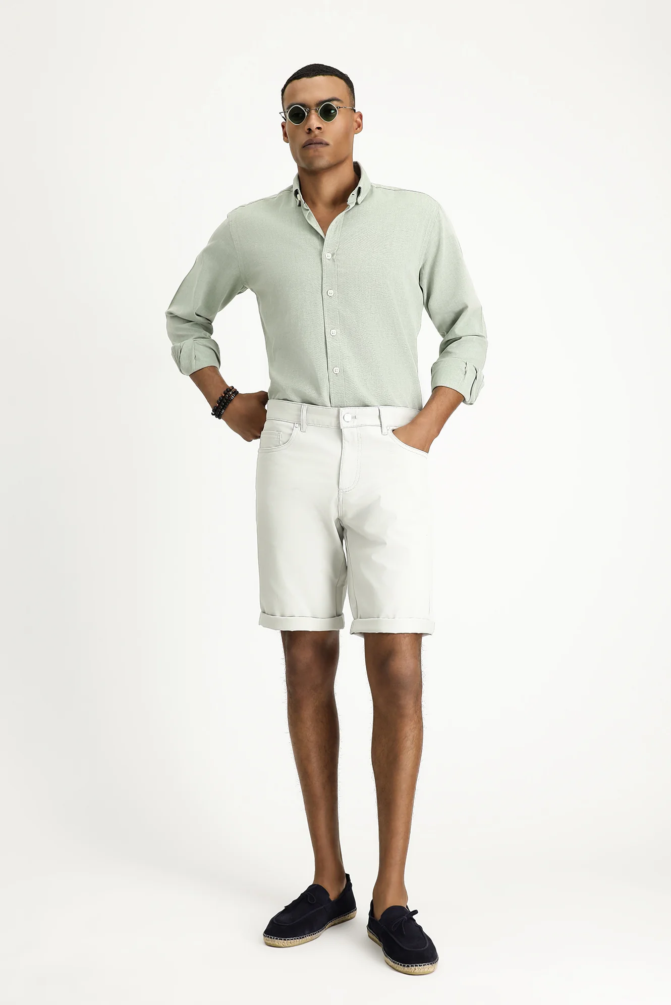 Taş Relaxed Fit Rahat Kesim Pamuklu Bermuda Şort - Image 2