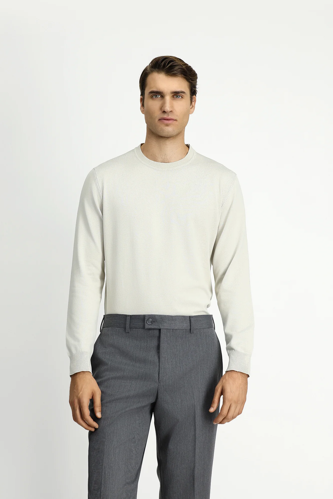 Taş Bisiklet Yaka Regular Fit Triko Kazak - Image 2