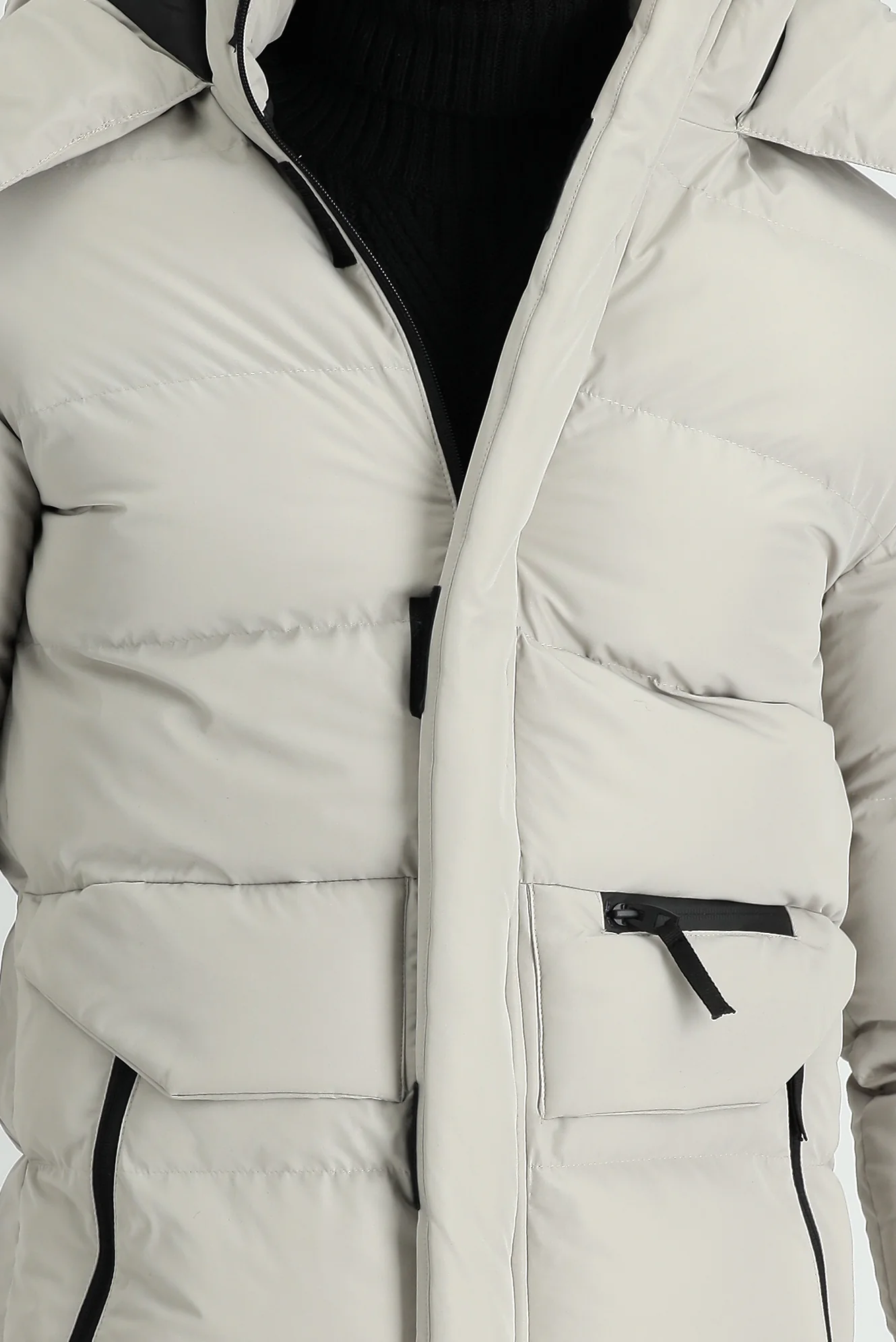 Taş Kapüşonlu Spor Şişme Kaban - Image 5