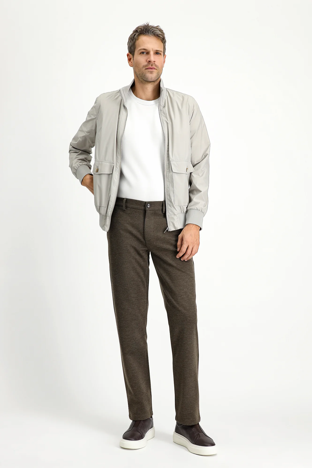 Taş Mevsimlik Spor Bomber Ceket Mont - Image 3