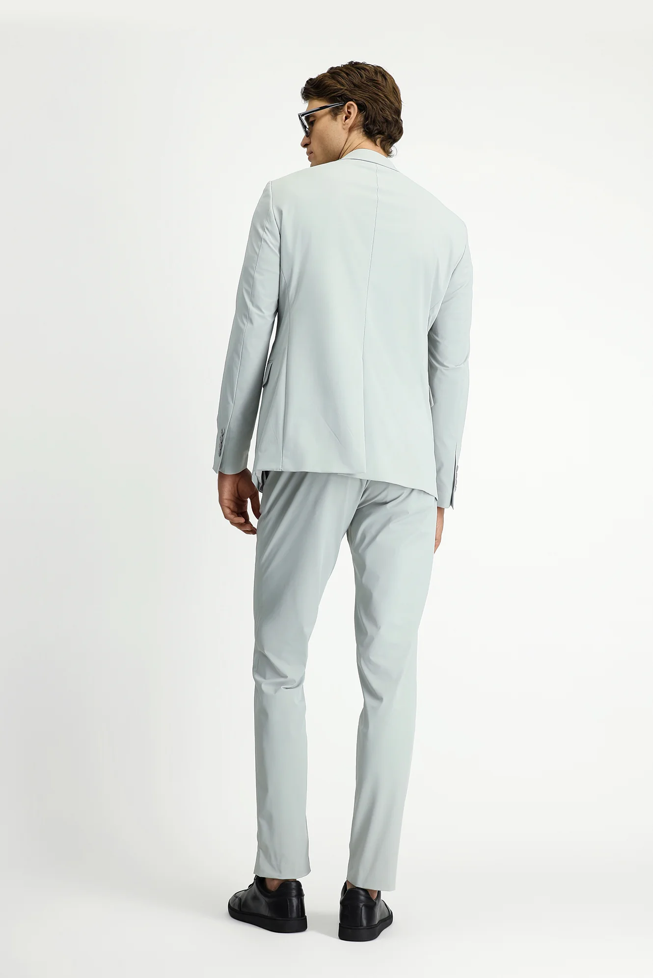 Taş Techno-Line 7 Drop Super Slim Fit Eksra Dar Kesim Beli Lastikli İpli Çantalı Likralı Takım Elbise - Image 5