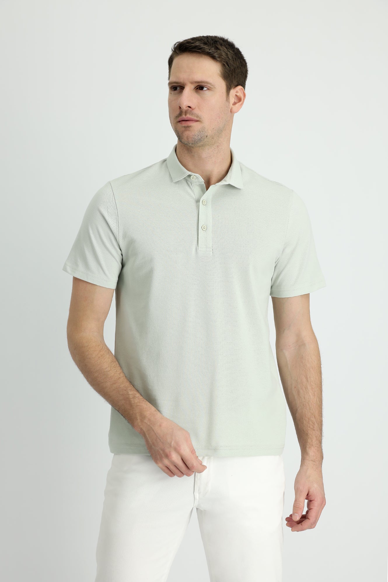 Taş Polo Yaka Regular Fit Pamuk Tişört