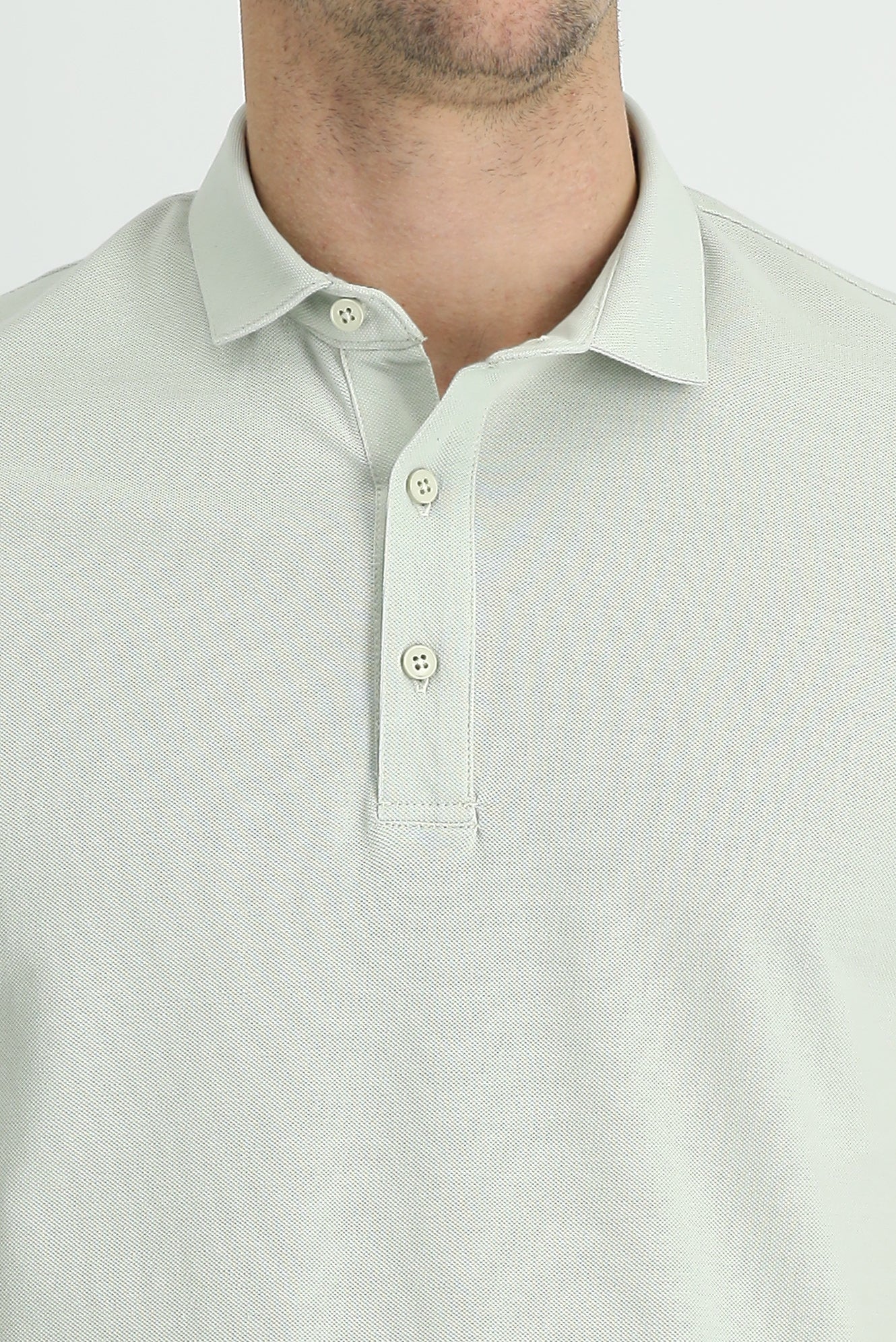 Taş Polo Yaka Regular Fit Pamuk Tişört - Image 3