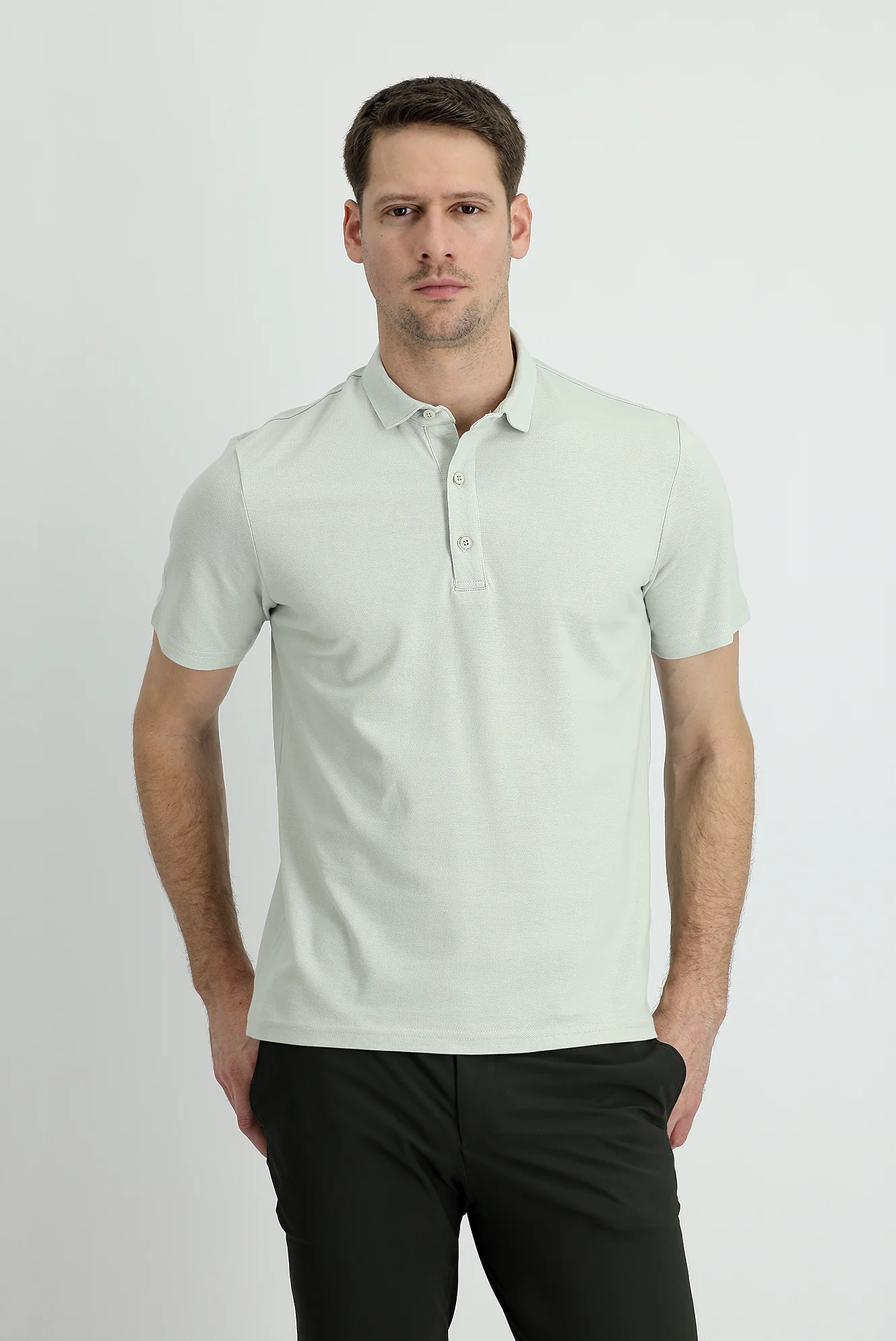 Taş Polo Yaka Regular Fit Pamuk Tişört