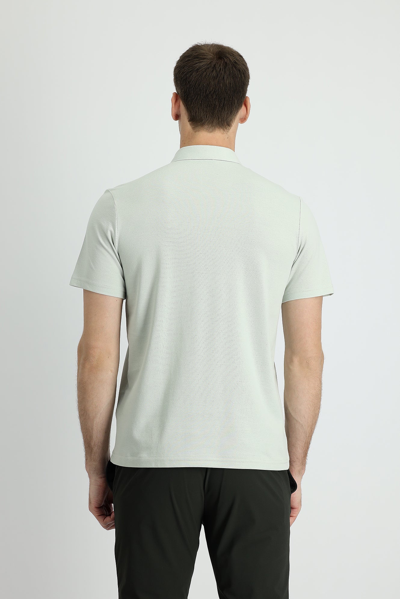 Taş Polo Yaka Regular Fit Pamuk Tişört - Image 2