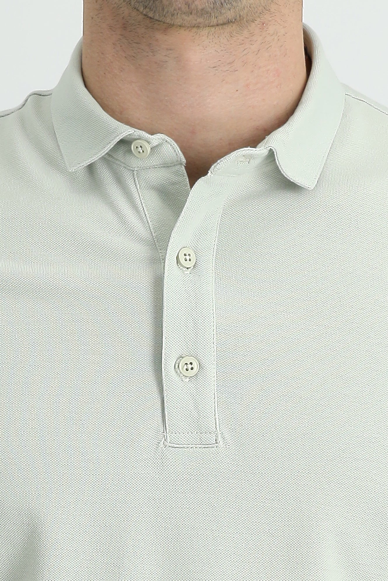 Taş Polo Yaka Regular Fit Pamuk Tişört - Image 3
