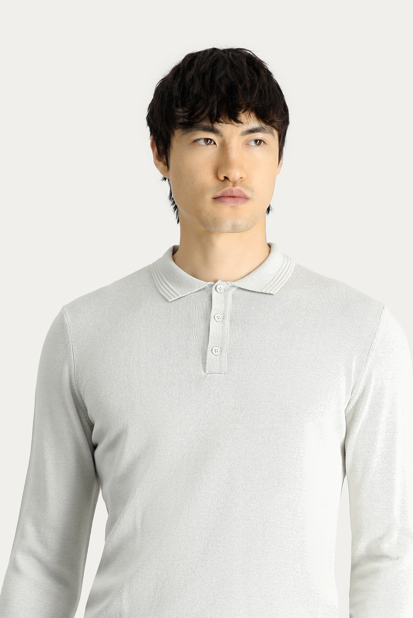 Taş Polo Yaka Regular Fit Pamuklu Triko Kazak - Image 2