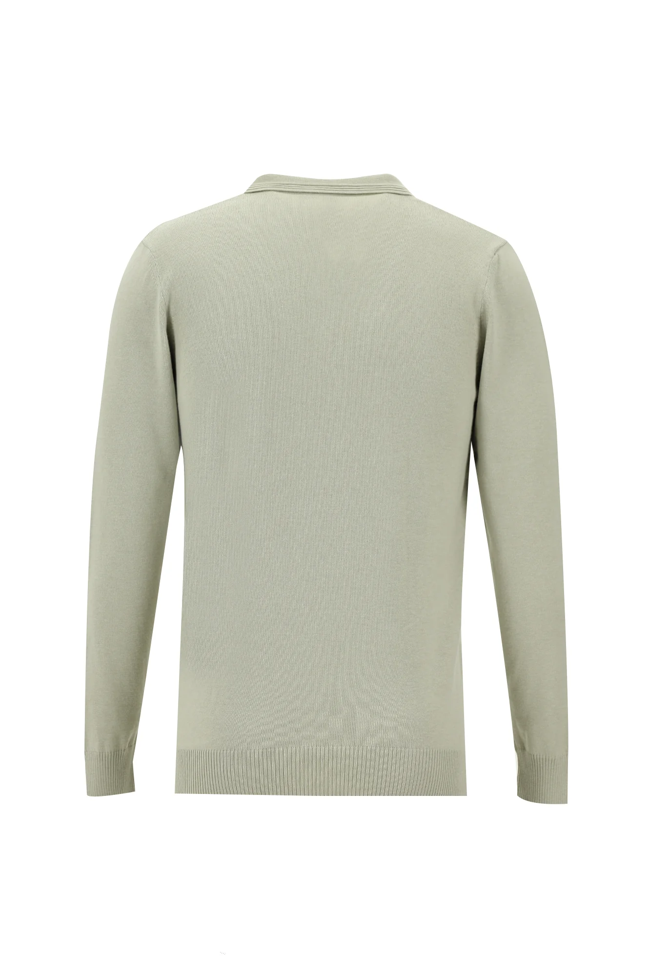 Taş Polo Yaka Regular Fit Pamuklu Triko Kazak - Image 2