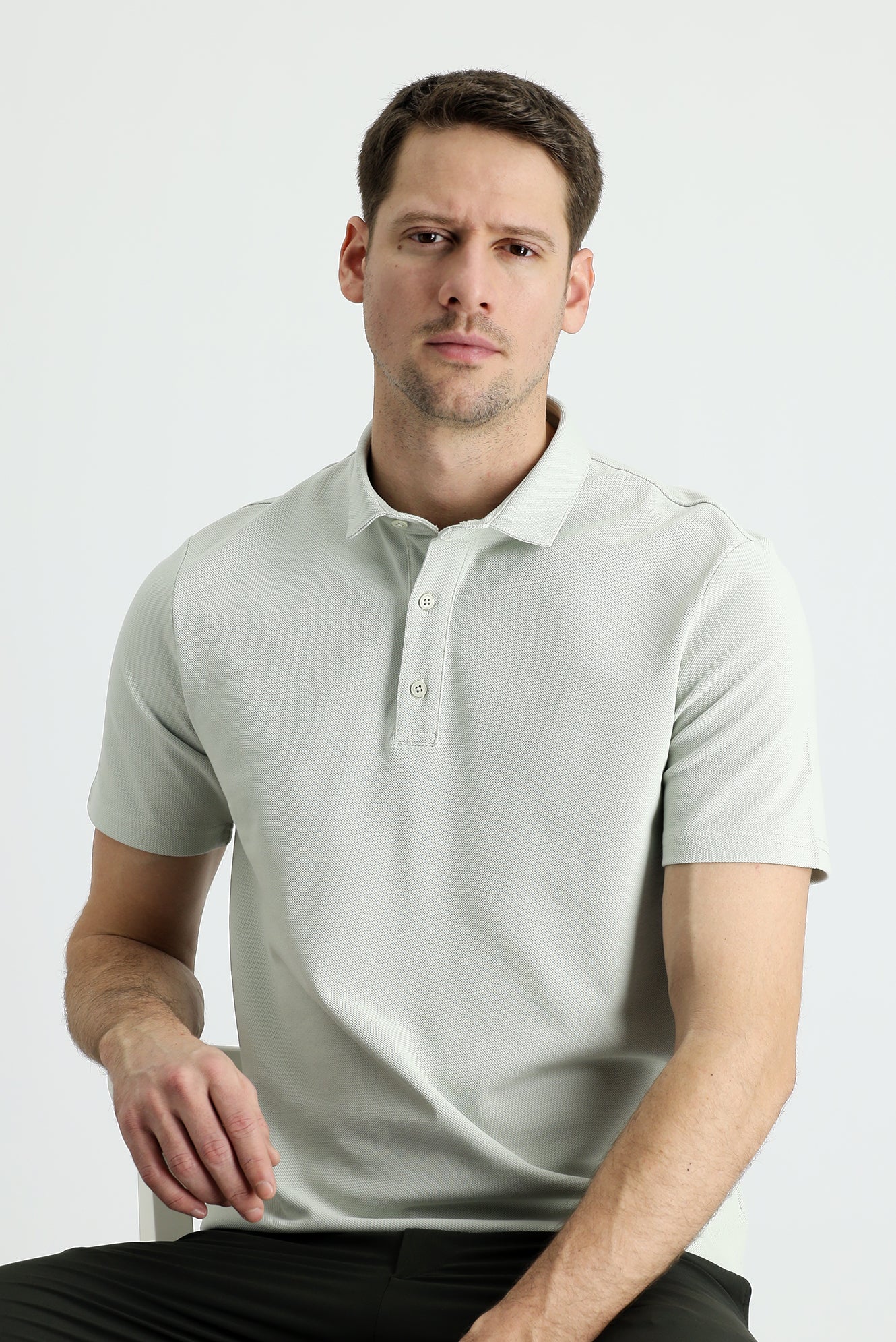 Taş Polo Yaka Slim Fit Dar Kesim Pamuk Tişört