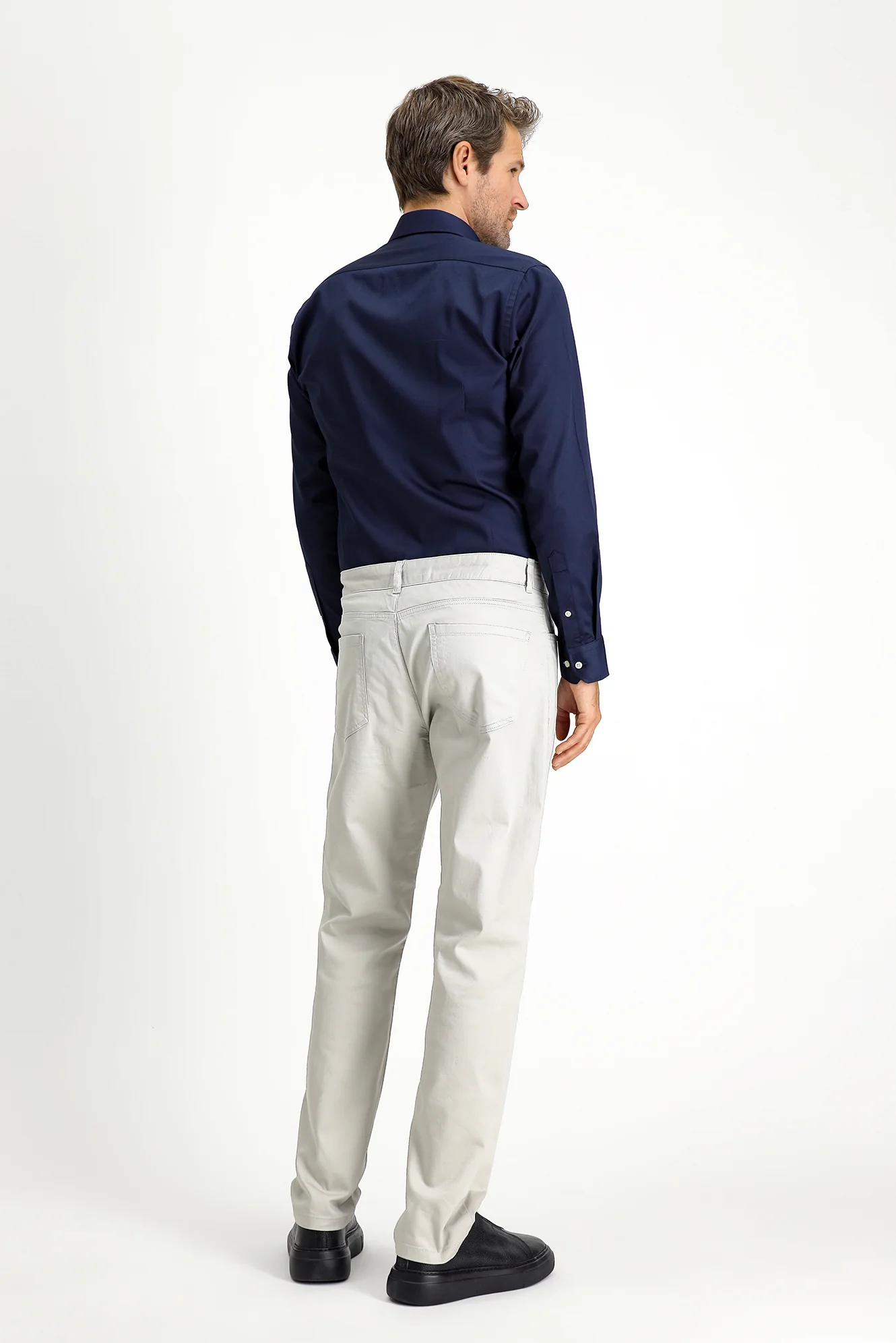 Taş Regular Fit Standart Kesim Likralı Kanvas / Chino Pantolon - Image 4