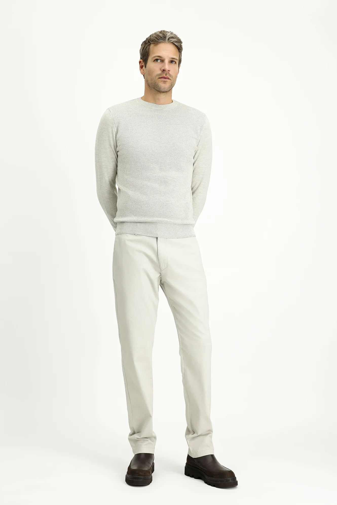 Taş Regular Fit Standart Kesim Likralı Kanvas / Chino Pantolon - Image 2