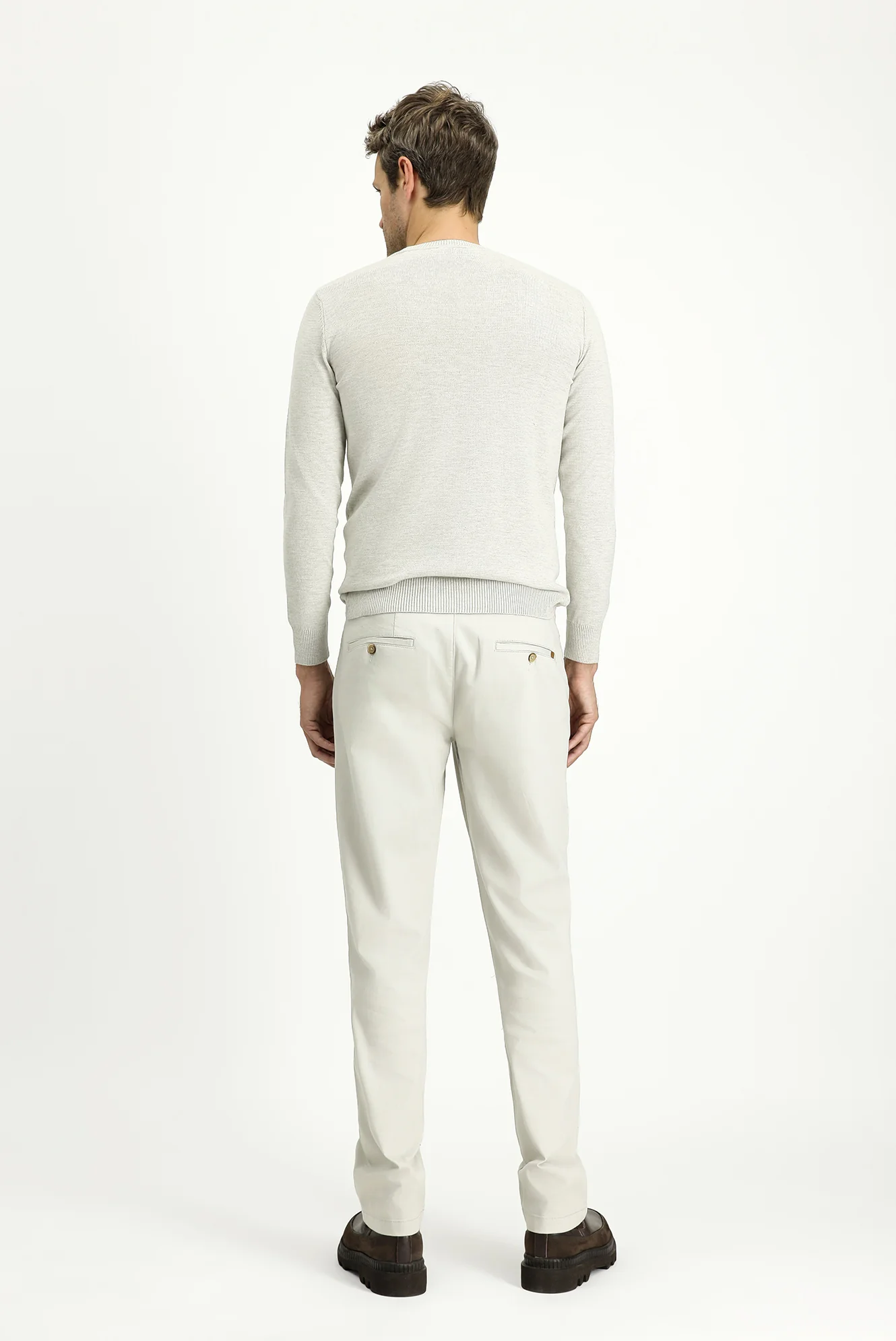 Taş Regular Fit Standart Kesim Likralı Kanvas / Chino Pantolon - Image 5