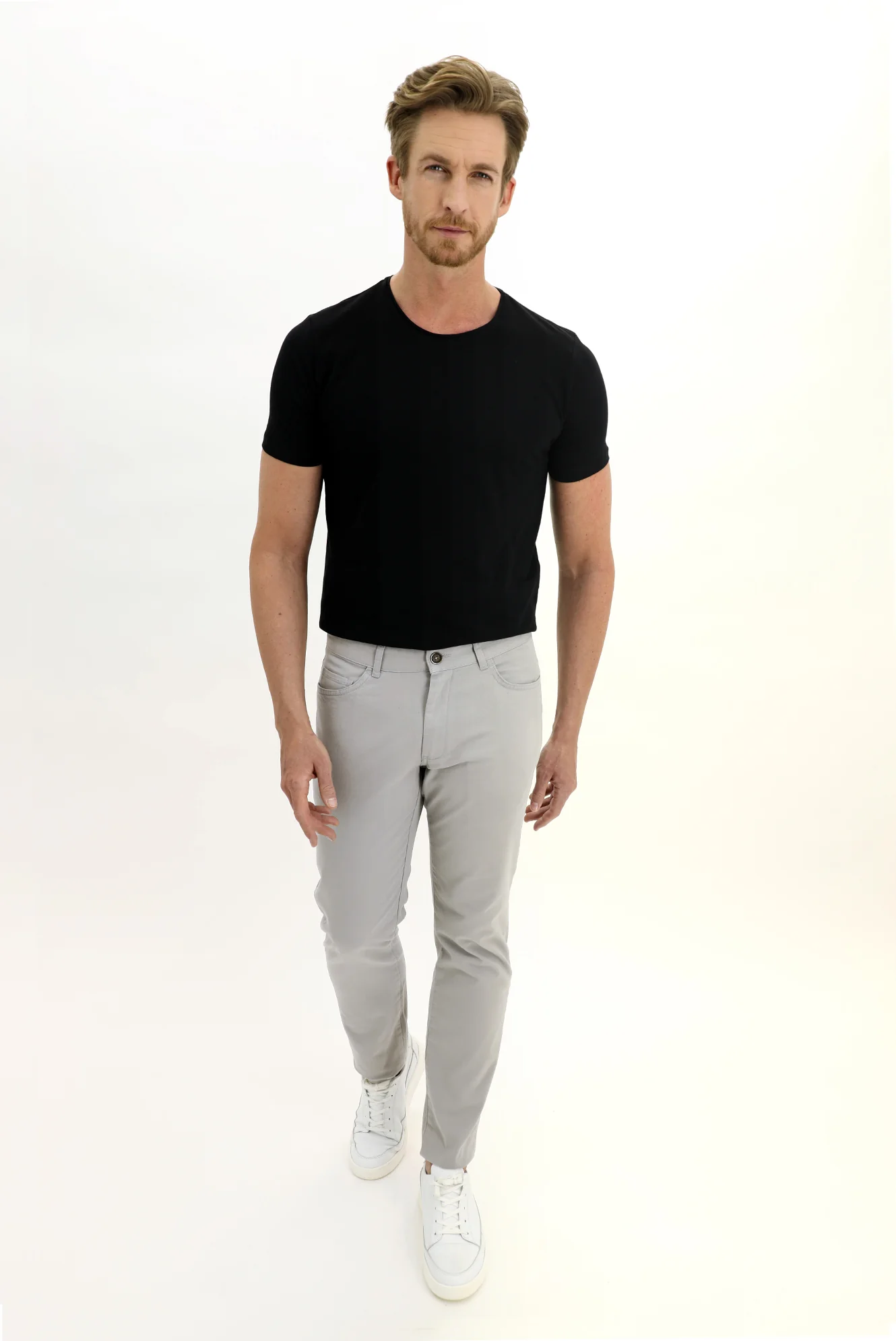 Taş Regular Fit Standart Kesim Likralı Kanvas / Chino Pantolon