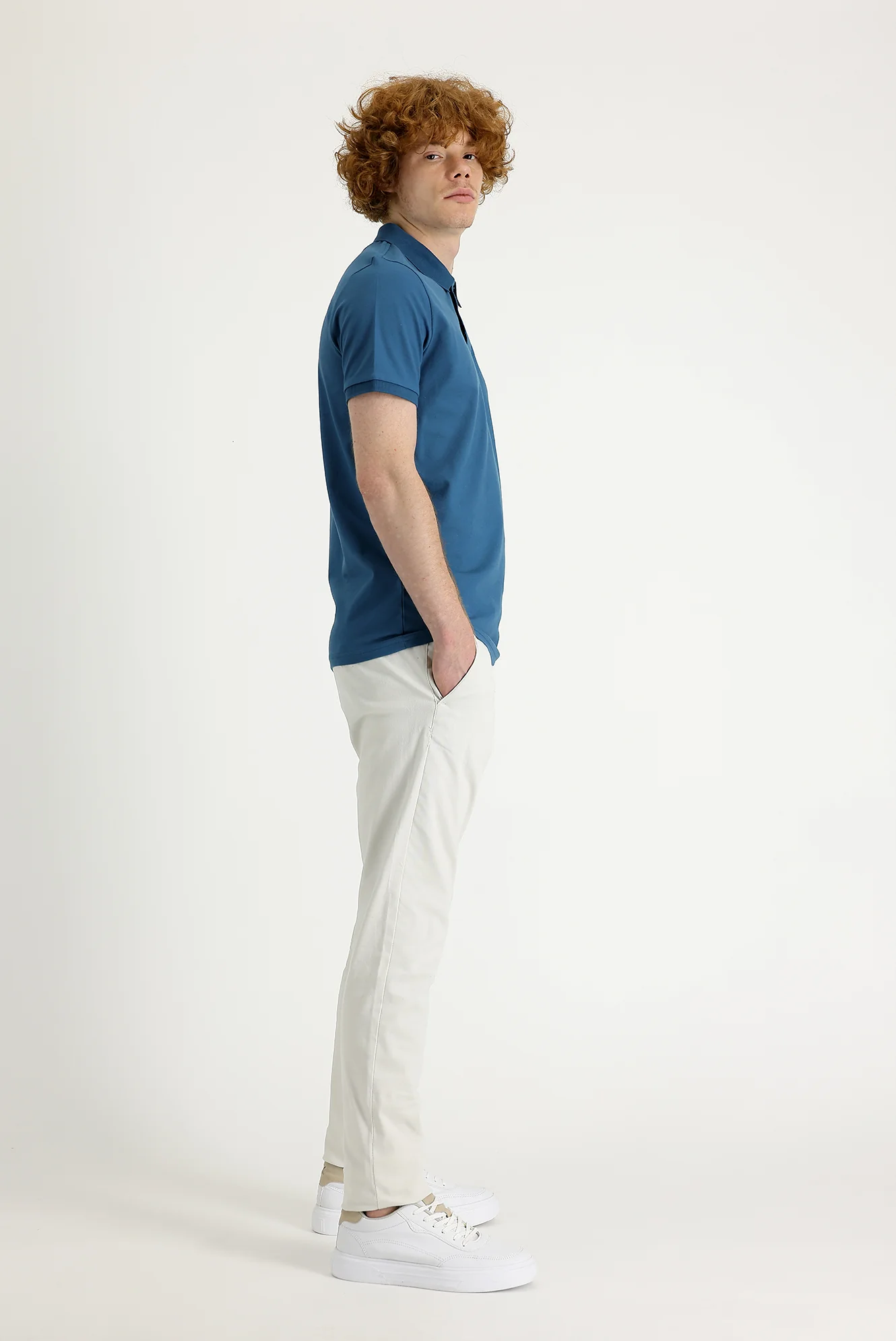 Taş Regular Fit Standart Kesim Likralı Kanvas / Chino Pantolon