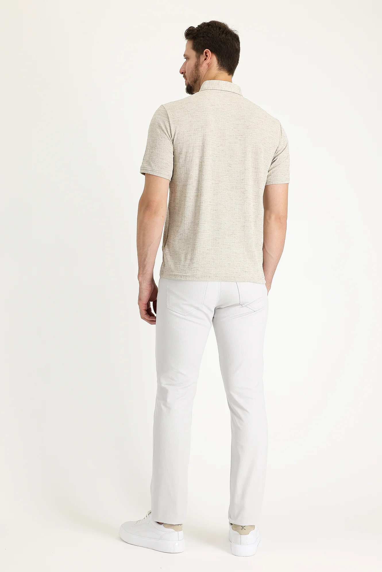 Taş Regular Fit Standart Kesim Likralı Kanvas / Chino Pantolon - Image 3
