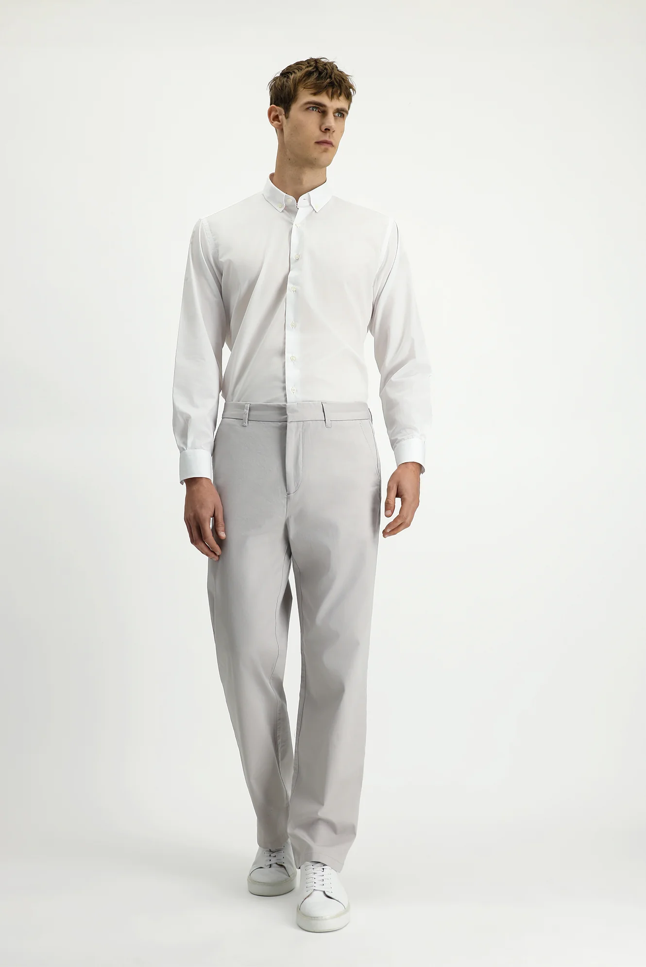 Taş Regular Fit Standart Kesim Likralı Kanvas / Chino Pantolon - Image 2