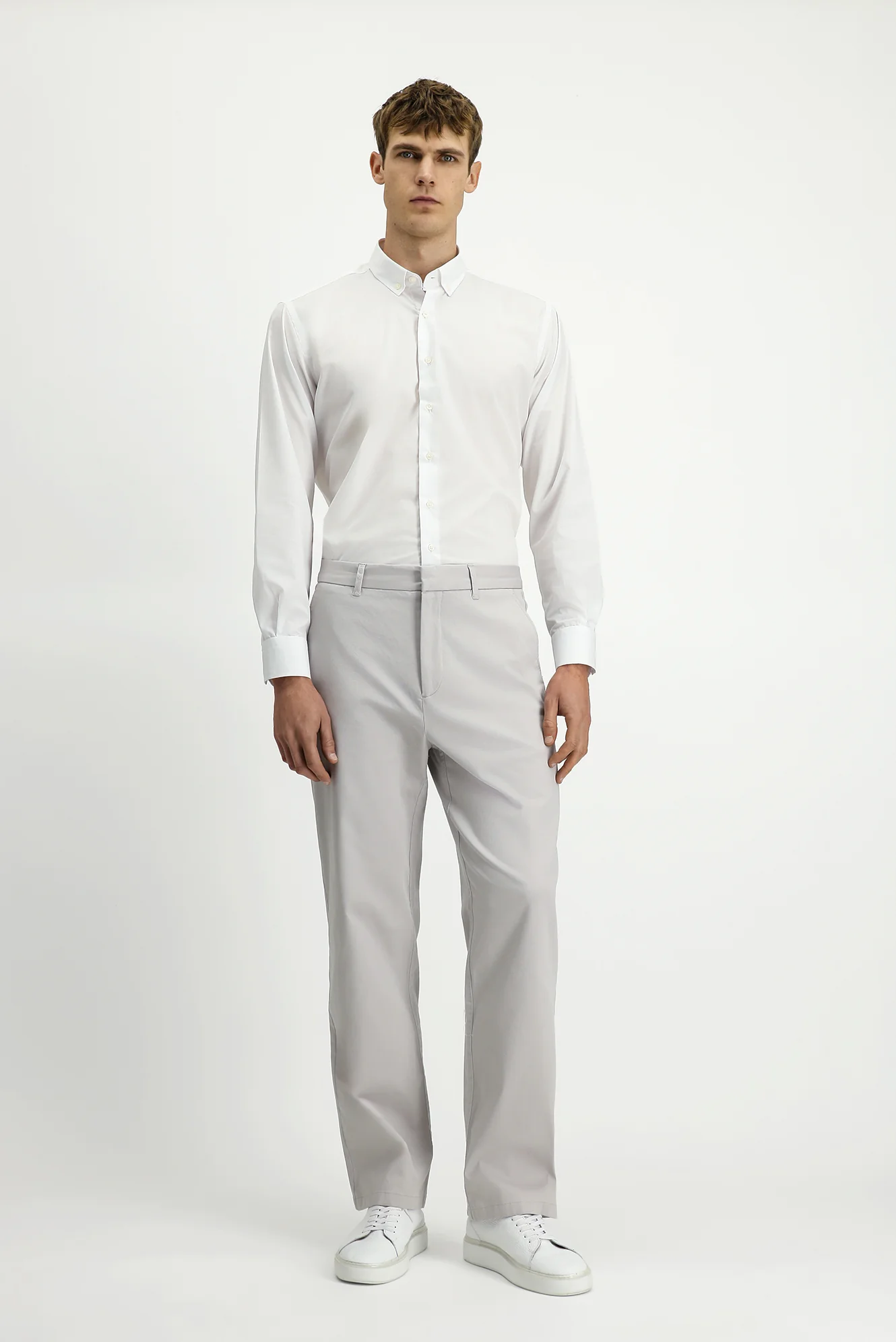 Taş Regular Fit Standart Kesim Likralı Kanvas / Chino Pantolon - Image 3