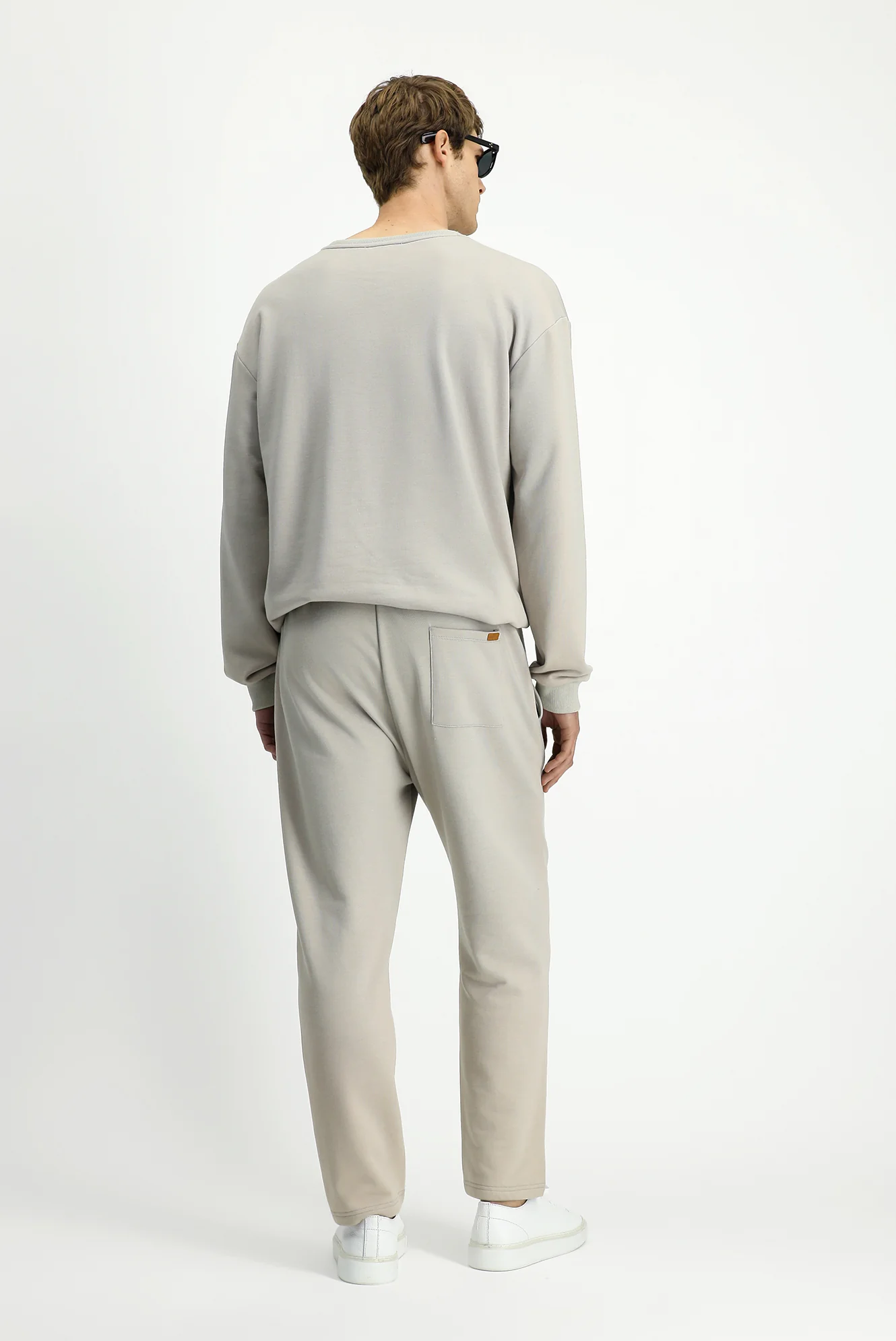 Taş Beli Lastikli İpli Cepli Pamuklu Sweatpant / Eşofman Altı - Image 4
