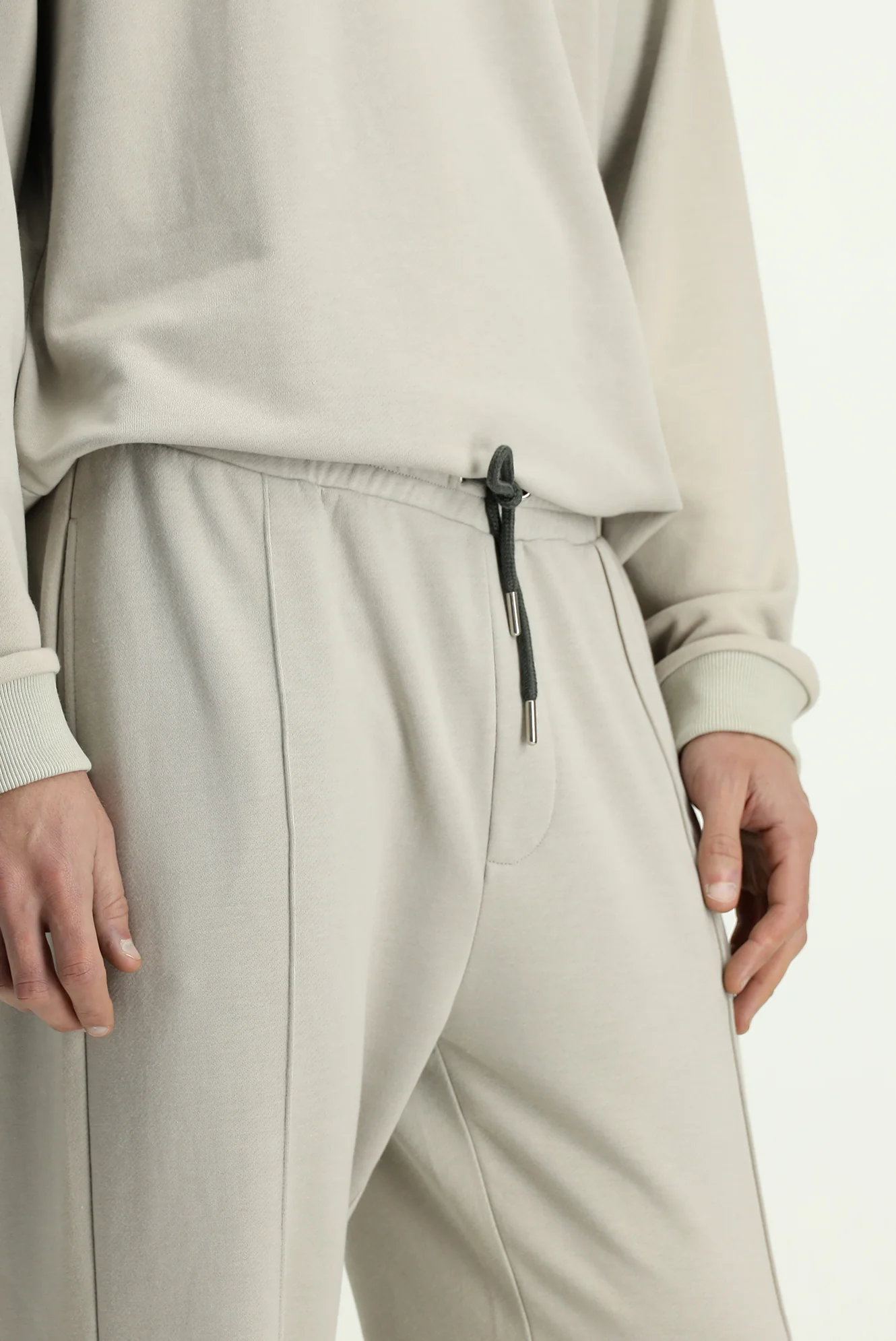 Taş Beli Lastikli İpli Cepli Pamuklu Sweatpant / Eşofman Altı - Image 5