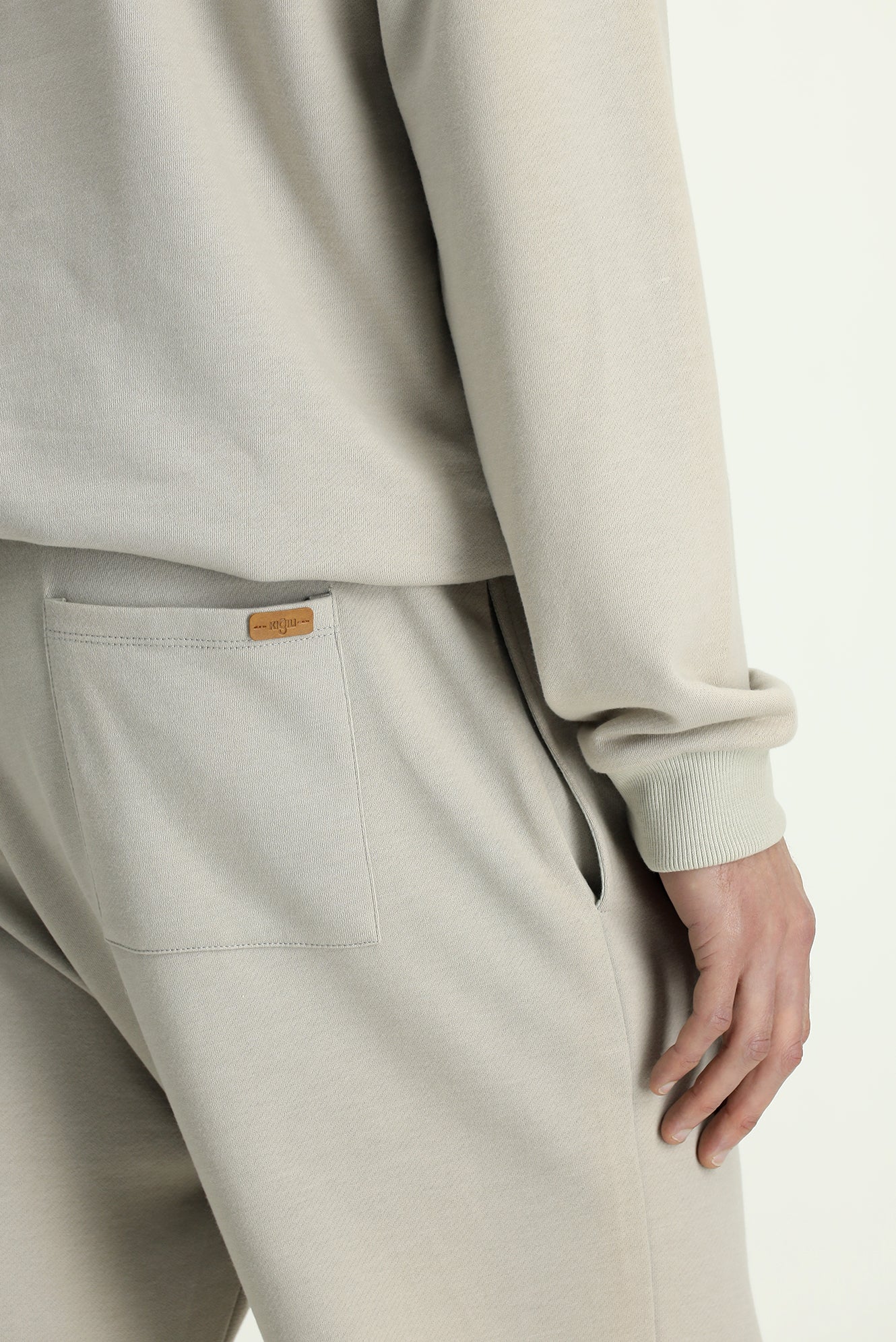 Taş Beli Lastikli İpli Cepli Pamuklu Sweatpant / Eşofman Altı - Image 6