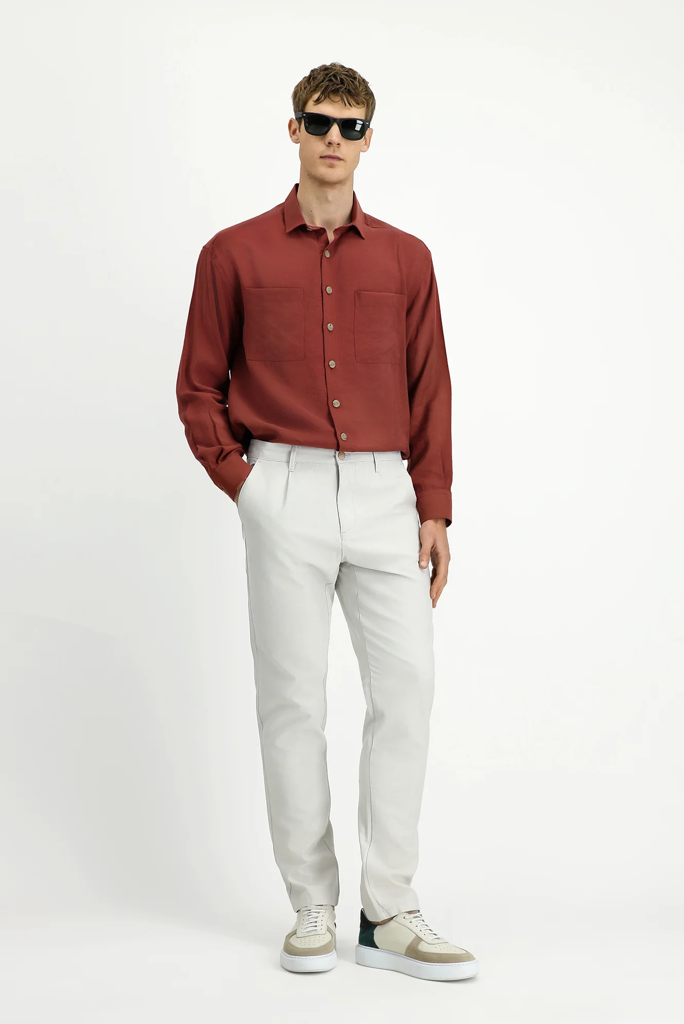 Taş Regular Fit Standart Kesim Pamuklu Kanvas / Chino Pantolon - Image 3