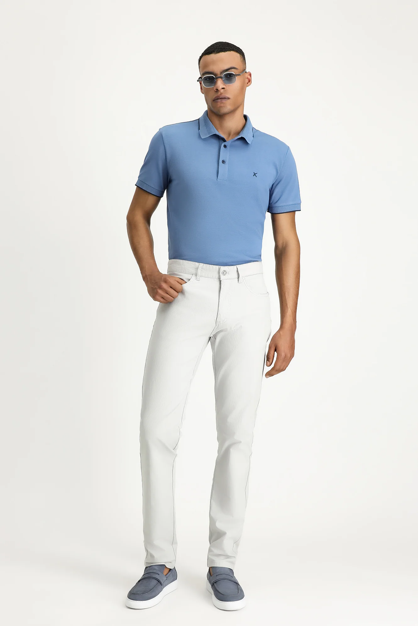 Taş Relaxed Fit Rahat Kesim Likralı Kanvas / Chino Pantolon - Image 3