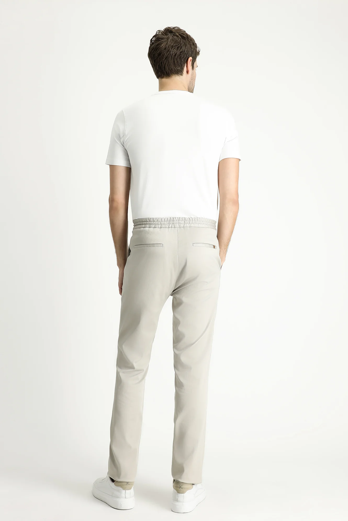 Taş Slim Fit Dar Kesim Beli Lastikli İpli Likralı Jogger Pantolon - Image 4