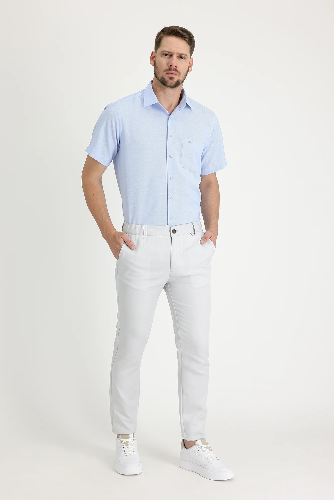 Taş Slim Fit Dar Kesim Kanvas / Chino Keten Pantolon