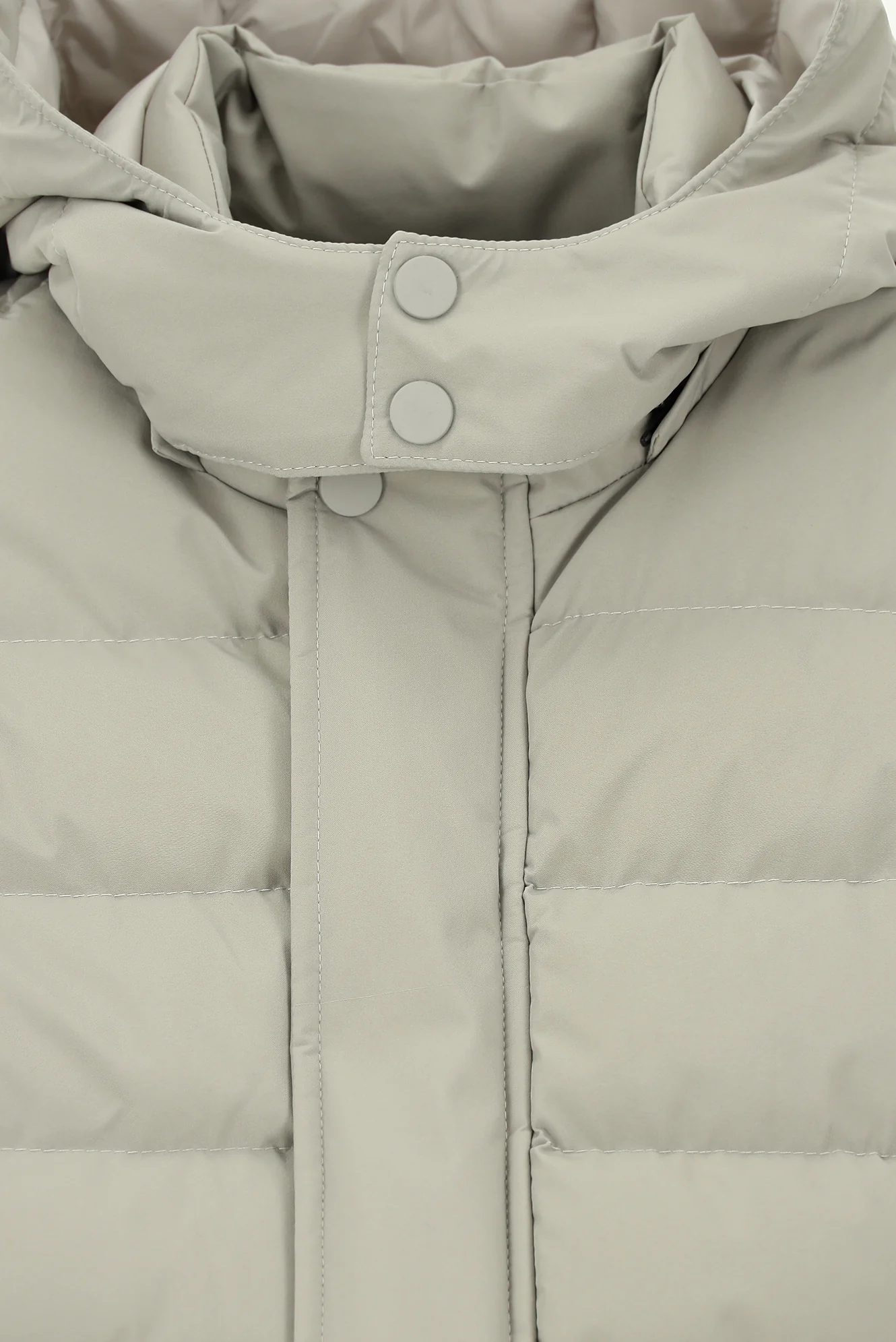 Taş Slim Fit Dar Kesim Kapüşonlu Cepli Fermuarlı Rüzgar Geçirmez Spor Şişme Mont - Image 9