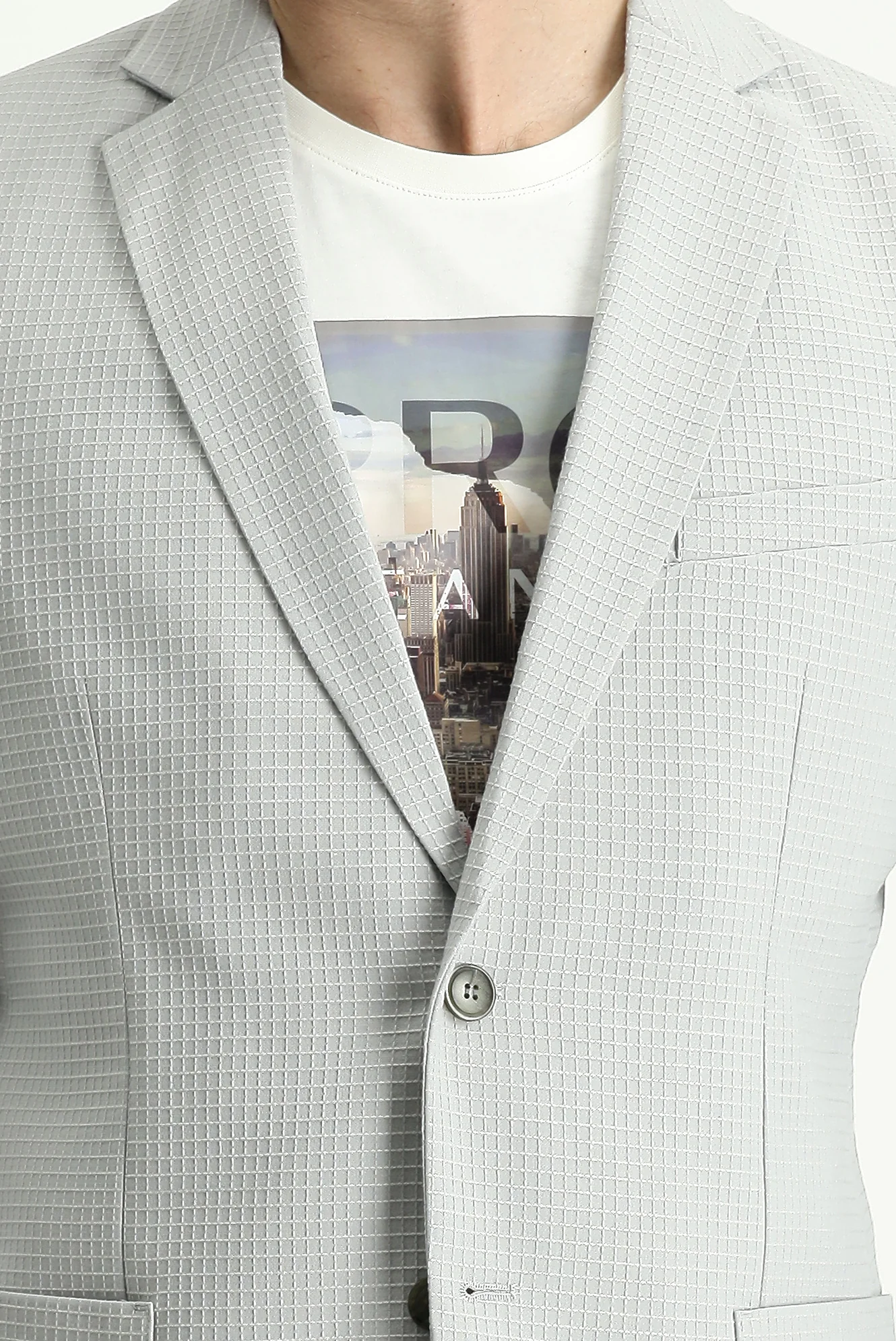 Taş 7 Drop Slim Fit Dar Kesim Klasik Kareli Ceket - Image 4