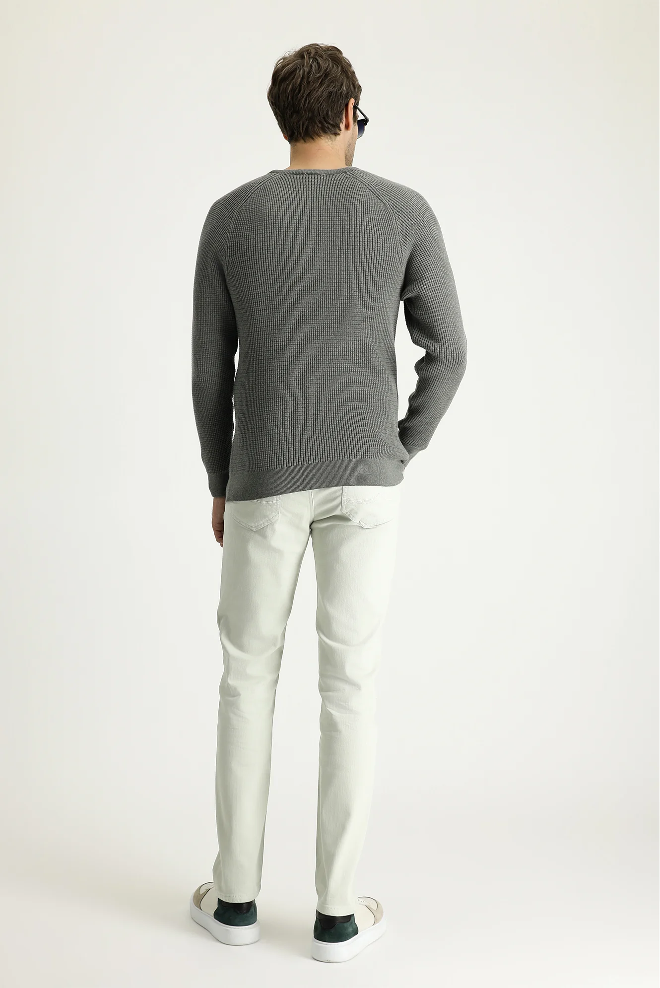 Taş Slim Fit Dar Kesim Likralı Kanvas / Chino Pantolon - Image 4