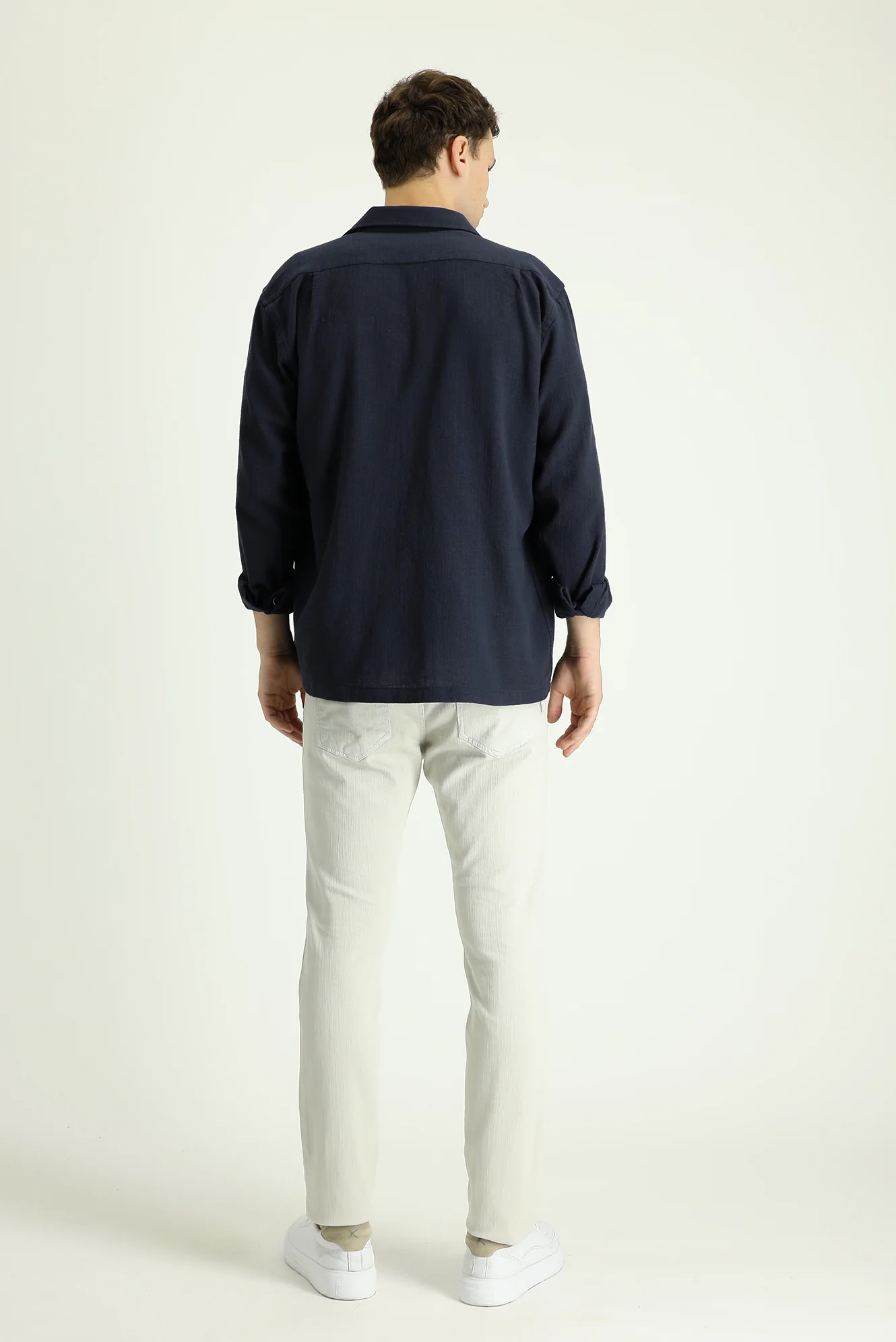 Taş Slim Fit Dar Kesim Likralı Kanvas / Chino Pantolon - Image 4