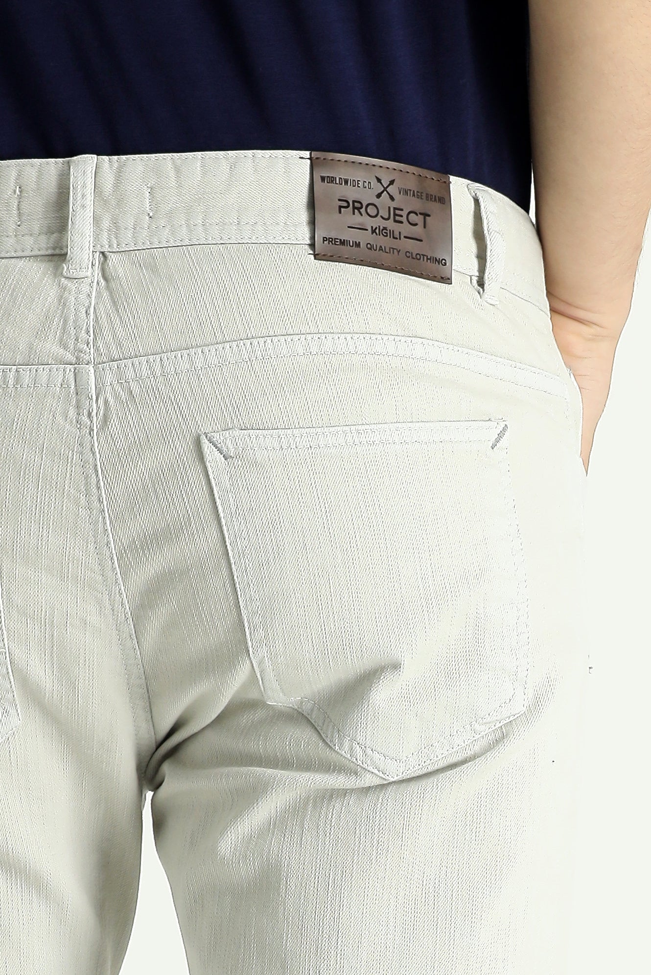 Taş Slim Fit Dar Kesim Likralı Kanvas / Chino Pantolon - Image 5