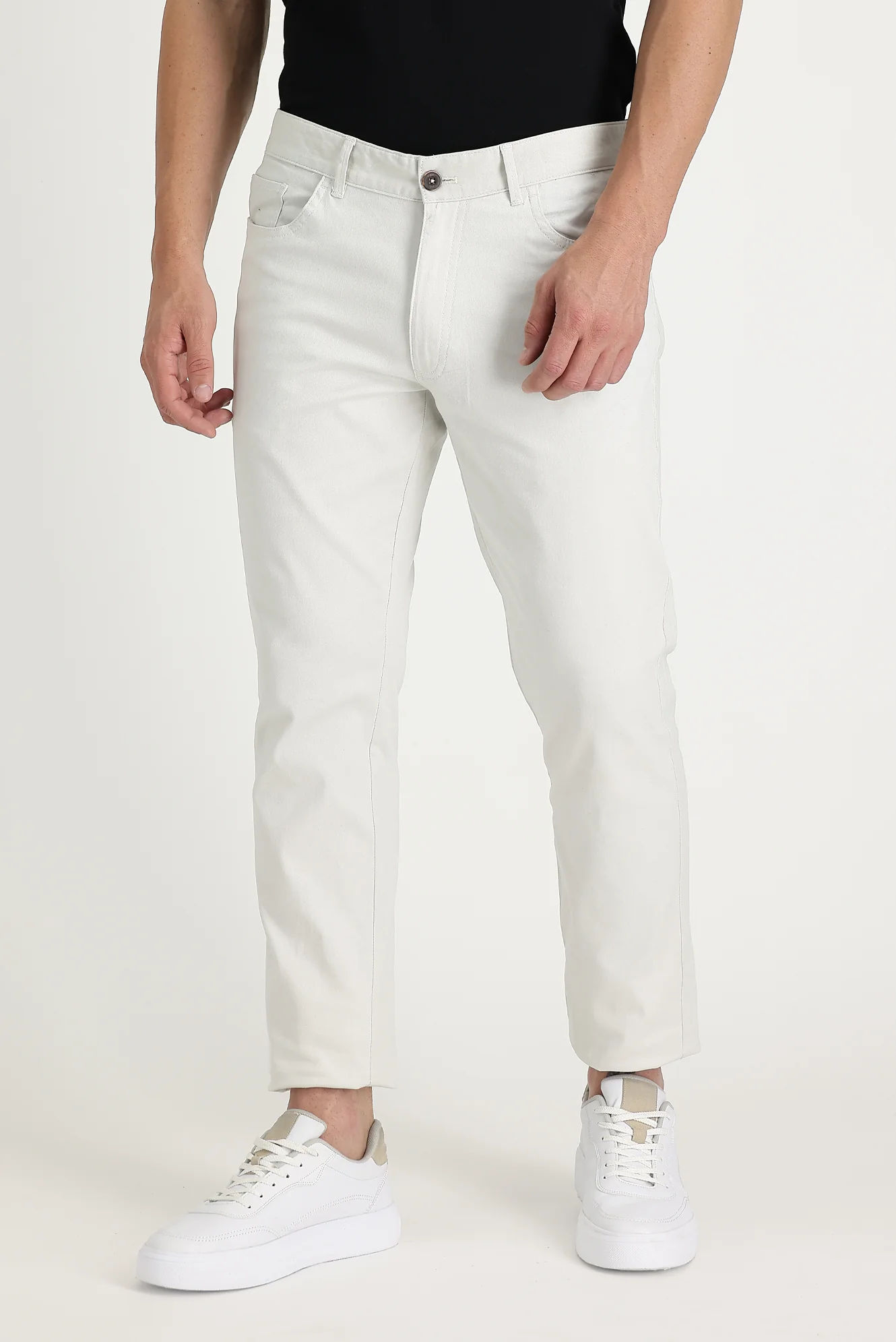 Taş Slim Fit Dar Kesim Likralı Kanvas / Chino Pantolon - Image 2