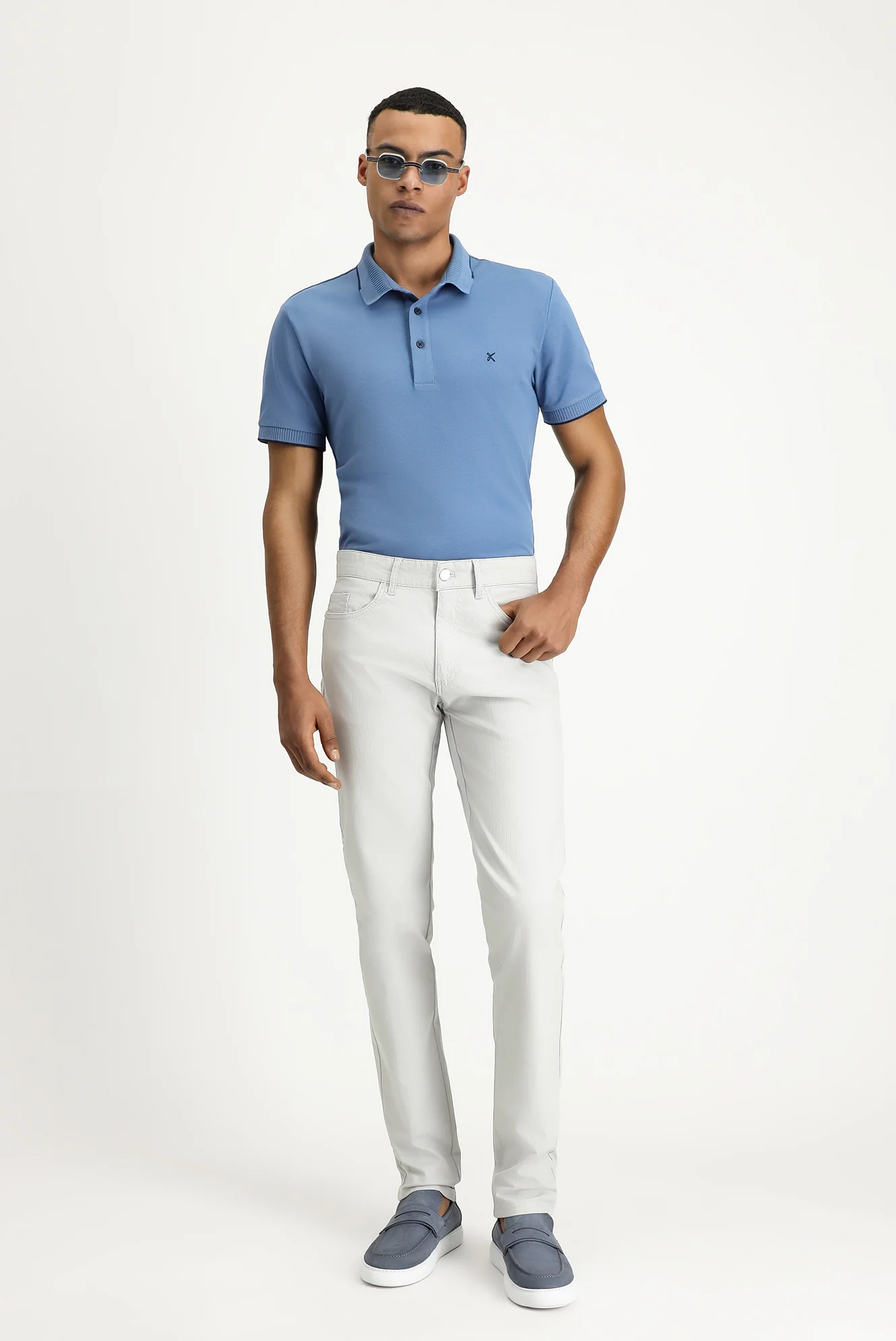 Taş Slim Fit Dar Kesim Likralı Kanvas / Chino Pantolon