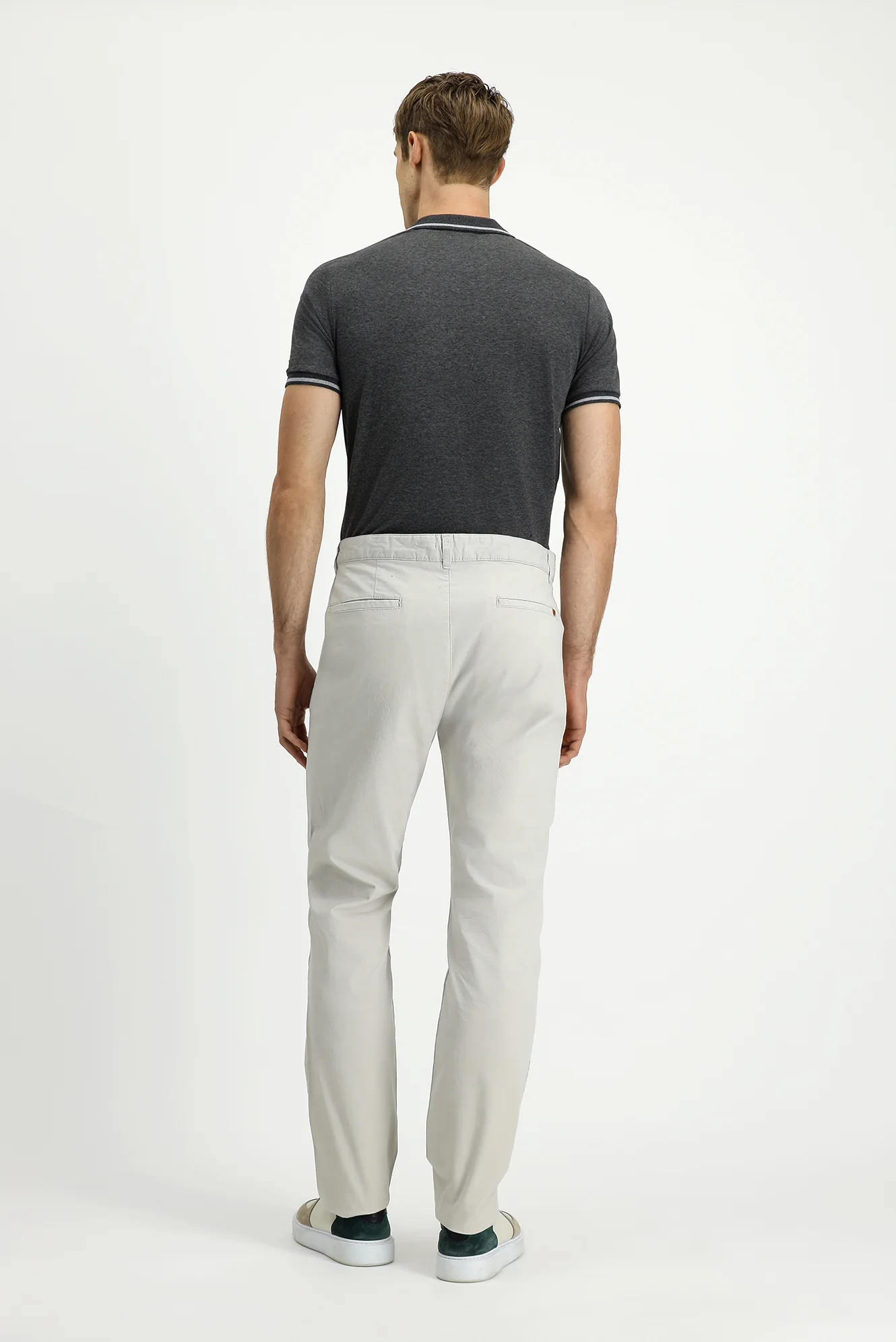 Taş Slim Fit Dar Kesim Likralı Kanvas / Chino Pantolon - Image 4