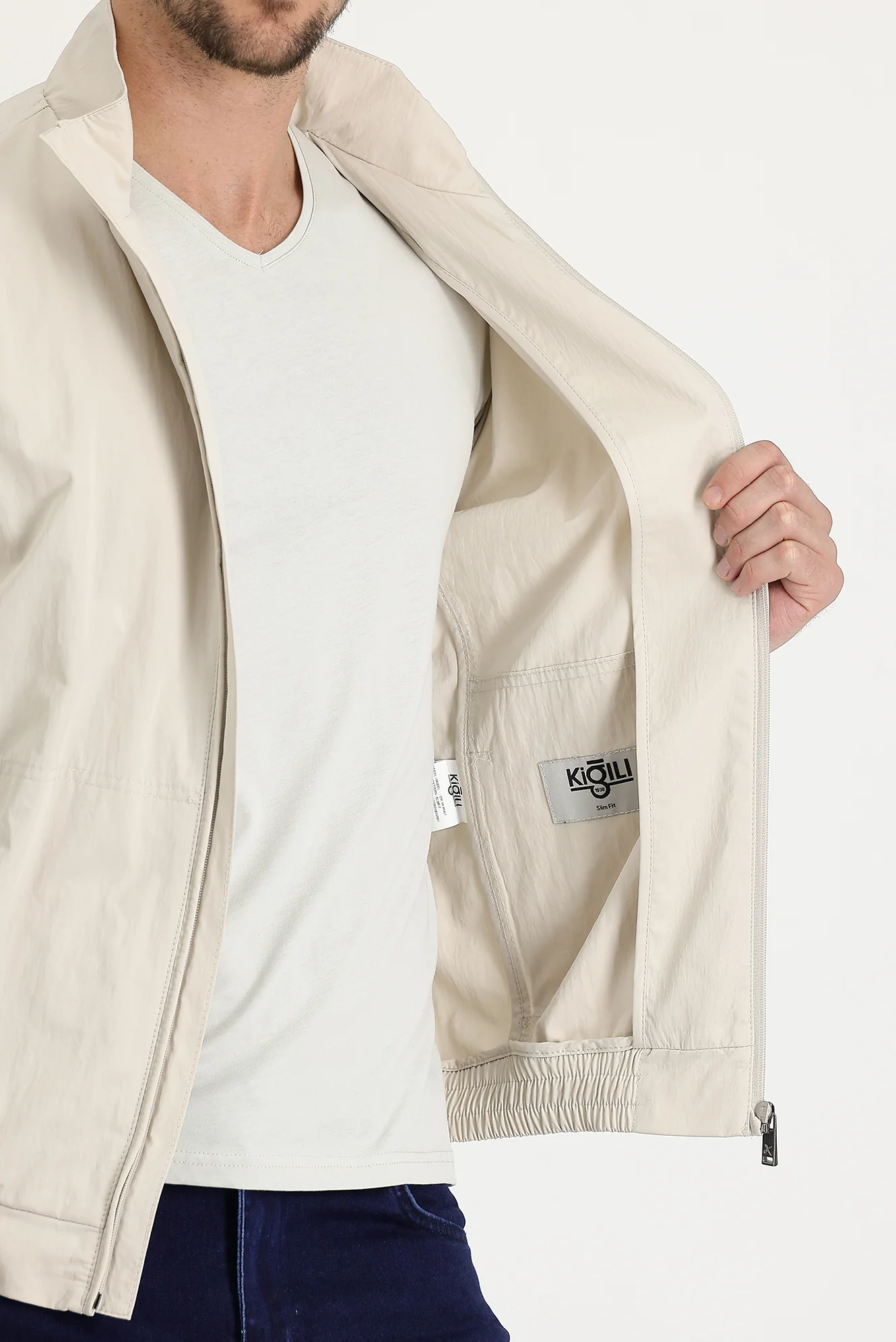 Taş Slim Fit Dar Kesim Mevsimlik Spor Mont - Image 4