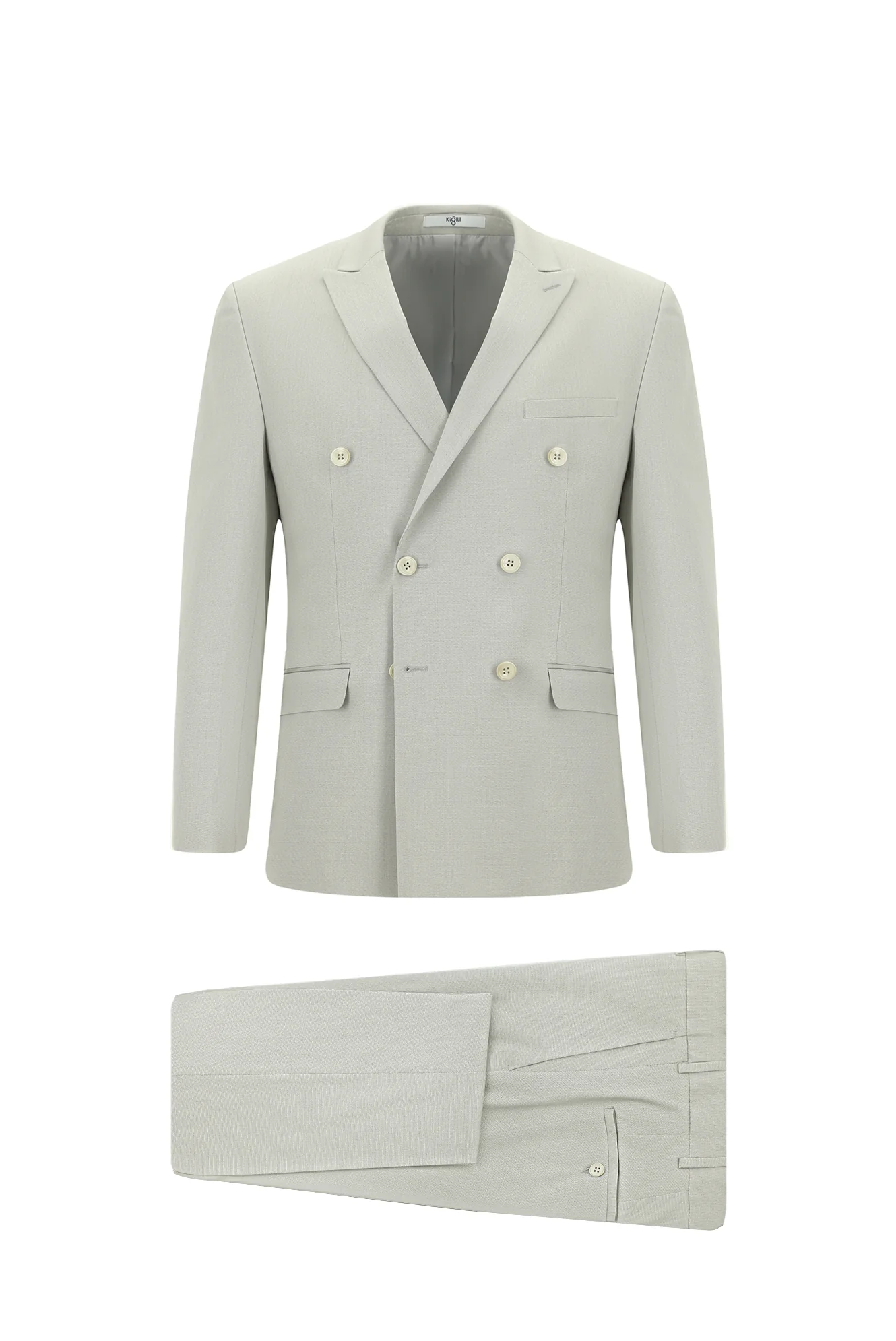 Taş 7 Drop Slim Fit Dar Kesim Pamuklu Lyocell Kruvaze Takım Elbise