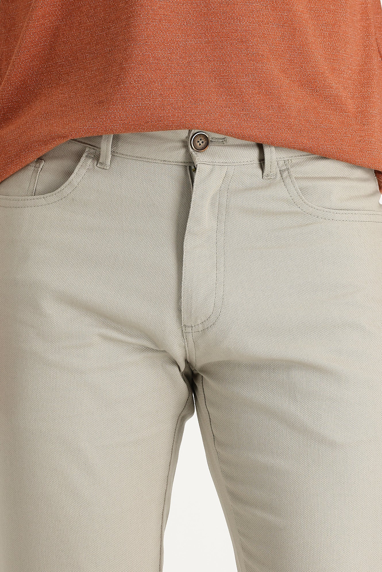 Toprak Regular Fit Standart Kesim Likralı Kanvas / Chino Pantolon - Image 2