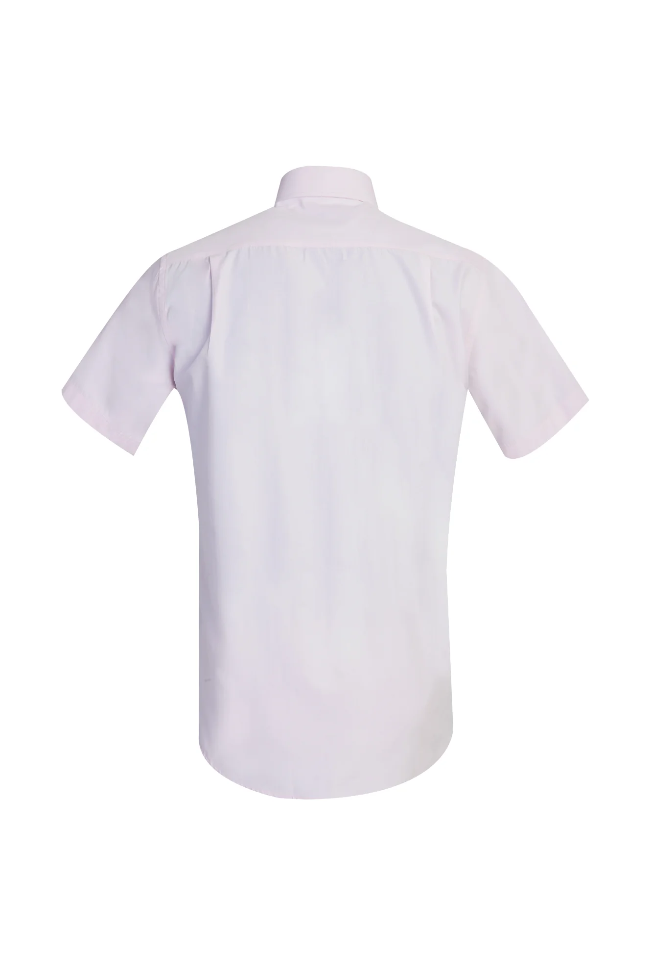 Toz Pembe Kısa Kol Regular Fit Gömlek - Image 2