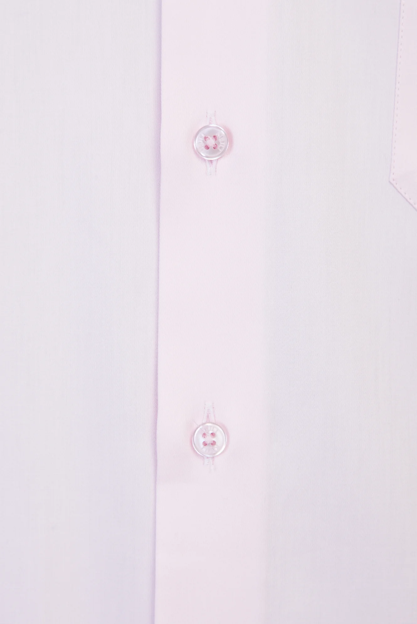 Toz Pembe Uzun Kol Cepli Klasik Leke Tutmaz Pamuk Gömlek - Image 3