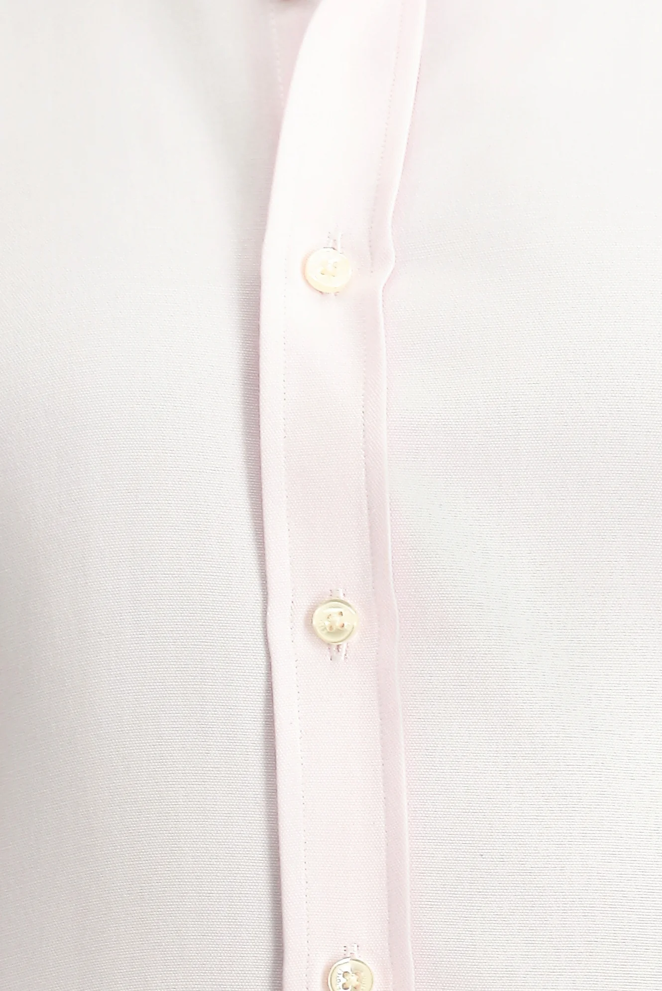 Toz Pembe Uzun Kol Regular Fit Oxford Pamuklu Kolay Ütülenebilir Gömlek - Image 5