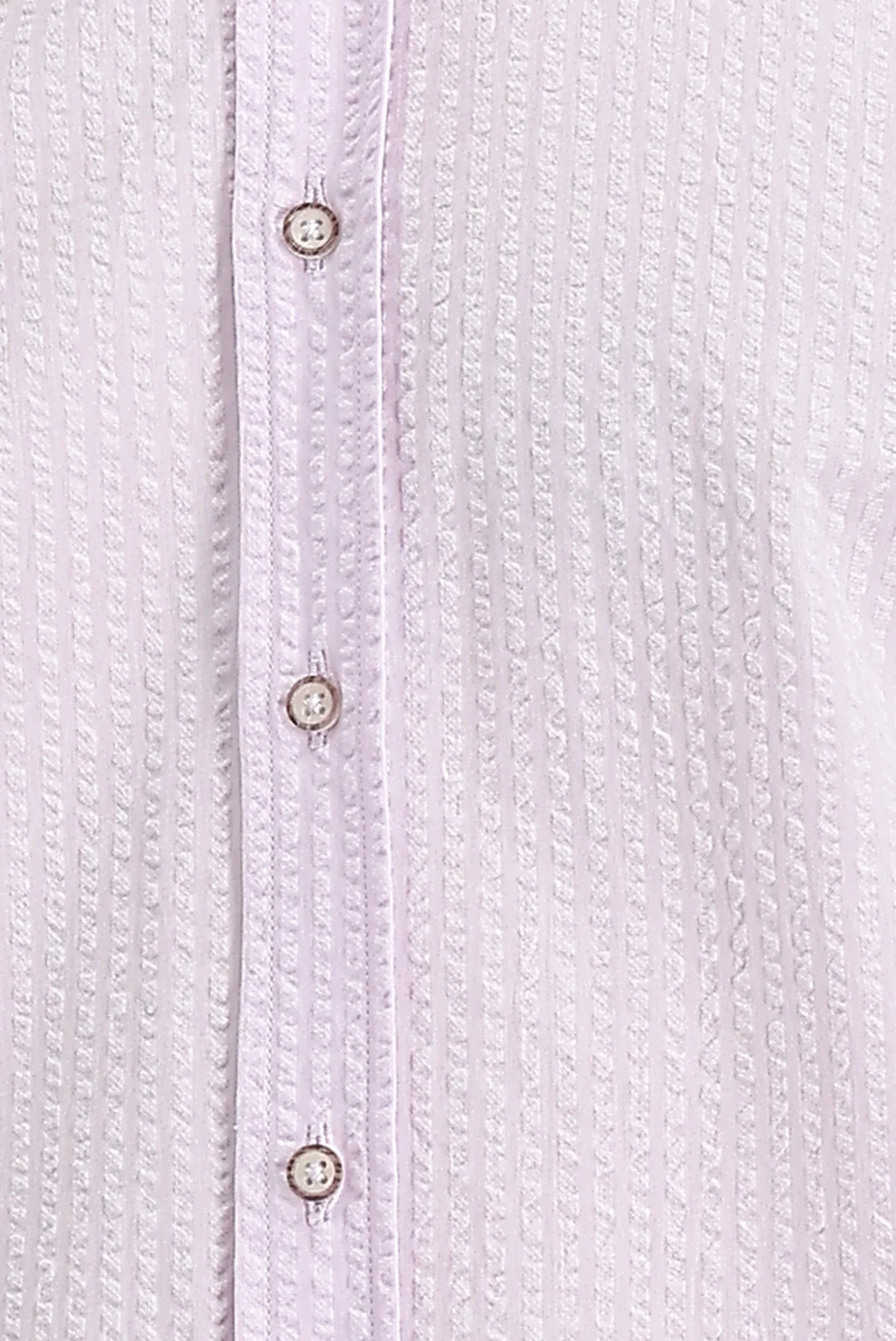 Toz Pembe Uzun Kol Slim Fit Dar Kesim Çizgili Pamuk Gömlek - Image 2