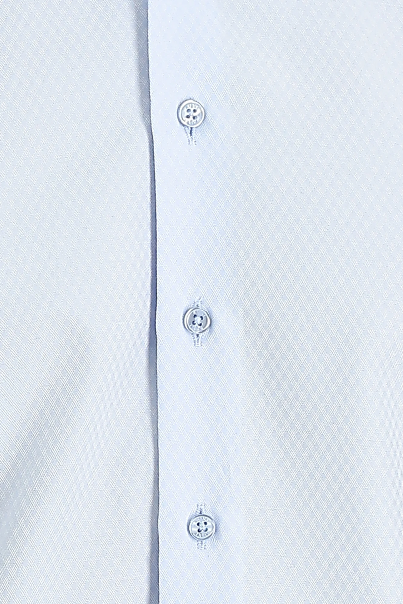Uçuk Mavi Uzun Kol Slim Fit Dar Kesim Klasik Desenli Pamuklu Kolay Ütülenebilir Gömlek - Image 4