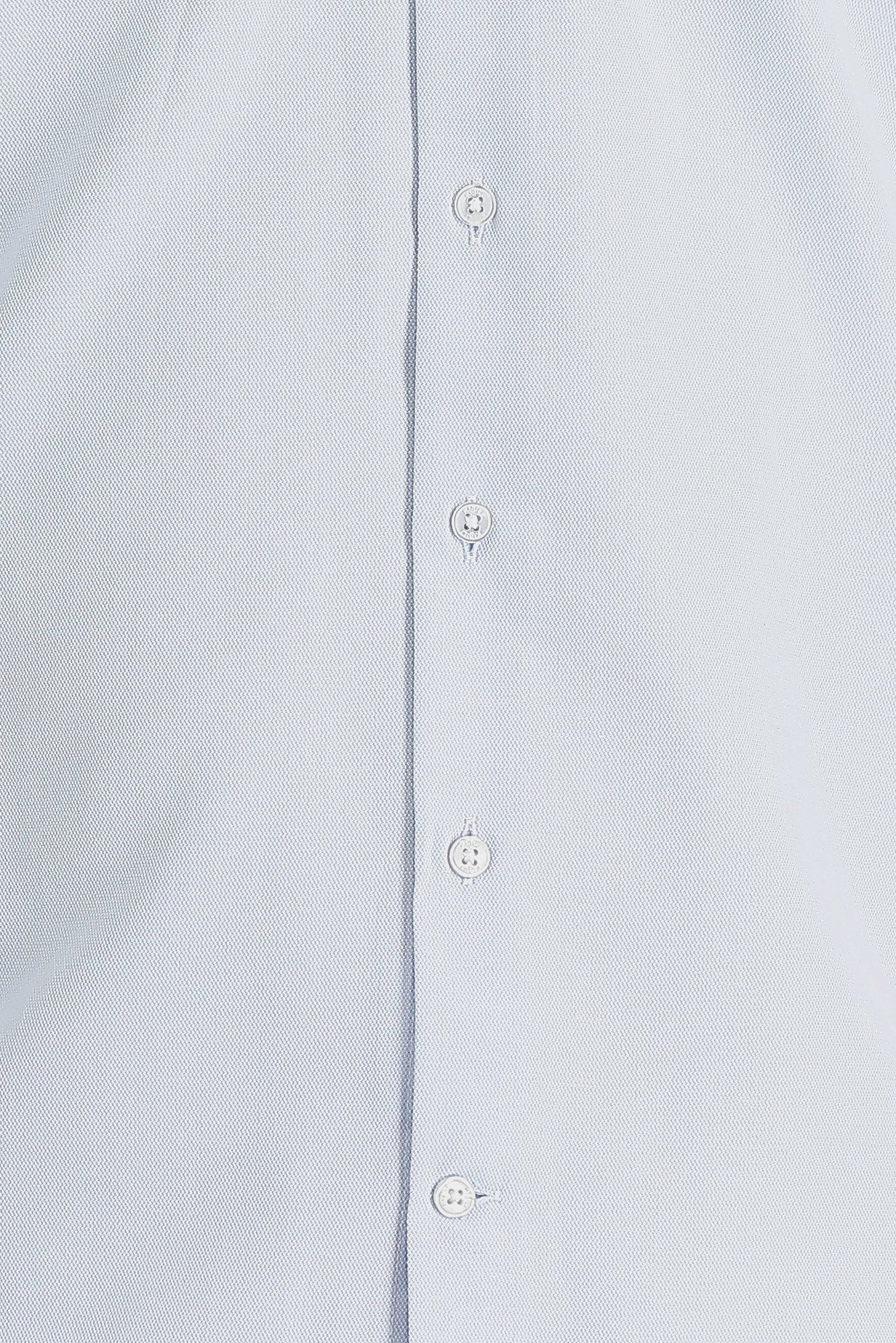 Uçuk Mavi Uzun Kol Slim Fit Dar Kesim Klasik Desenli Pamuklu Kolay Ütülenebilir Gömlek - Image 4
