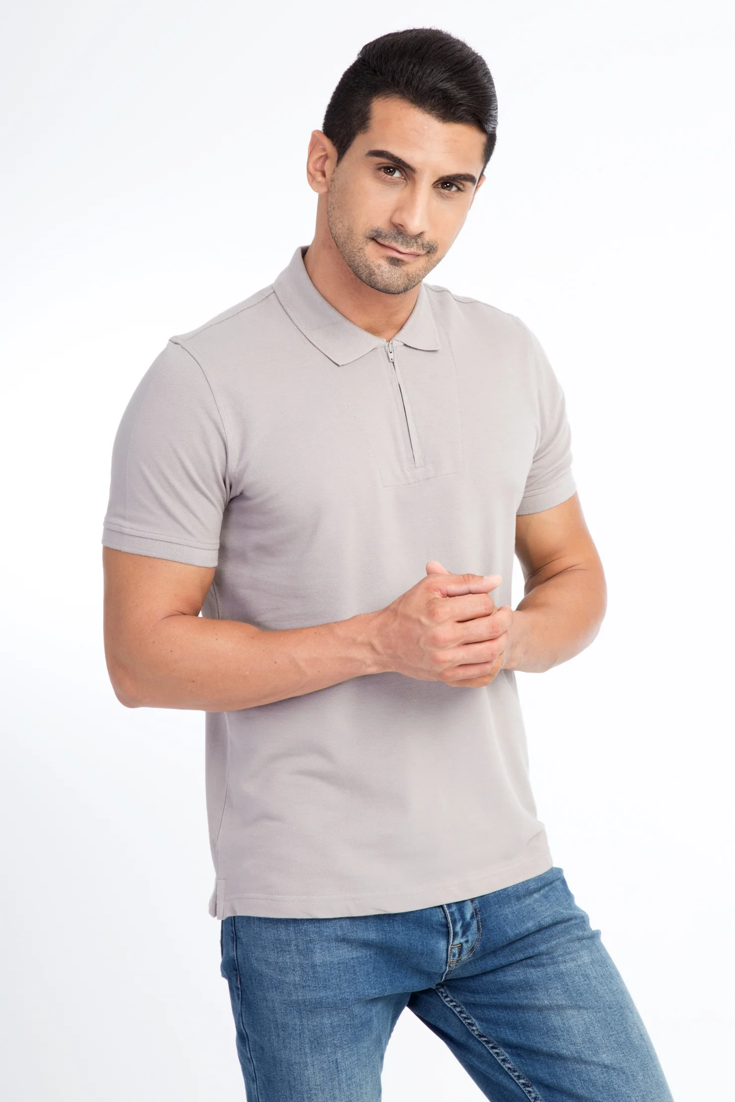 Vizon Polo Yaka Regular Fit Pamuk Tişört