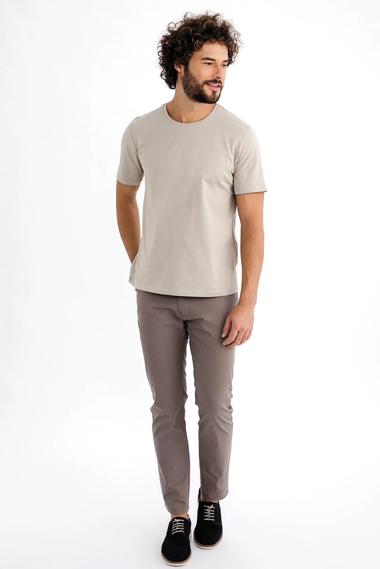 Vizon Regular Fit Standart Kesim Likralı Kanvas / Chino Pantolon