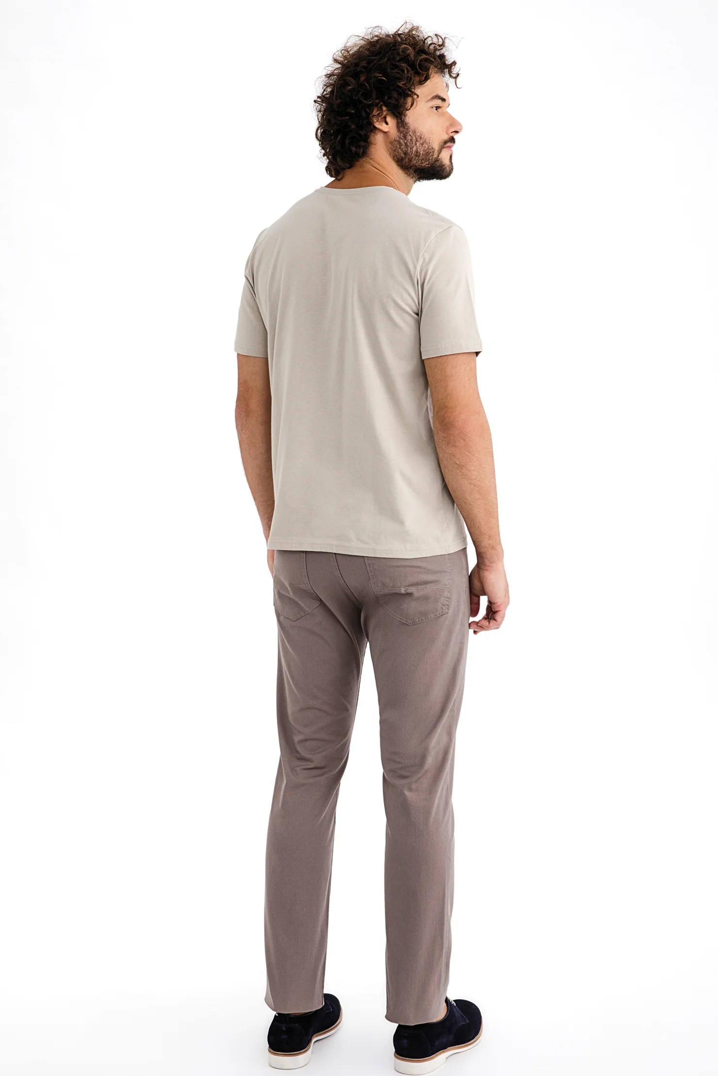 Vizon Regular Fit Standart Kesim Likralı Kanvas / Chino Pantolon - Image 3