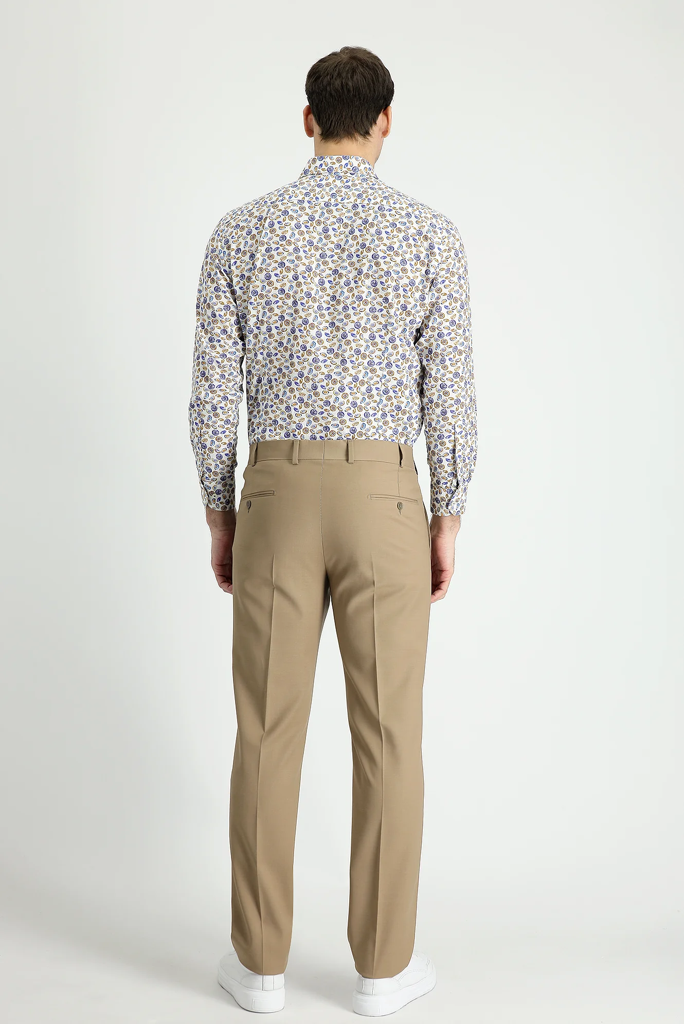 Vizon 6 Drop Regular Fit Standart Kesim Yünlü Klasik Kumaş Pantolon - Image 2